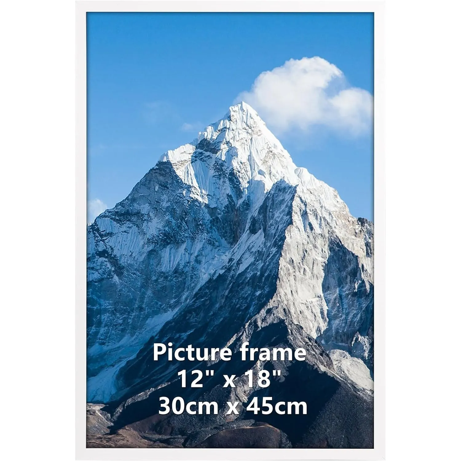 Giftgarden Bilderrahmen 30x45 cm, Einzel Rahmen, Weiß Fotorahmen