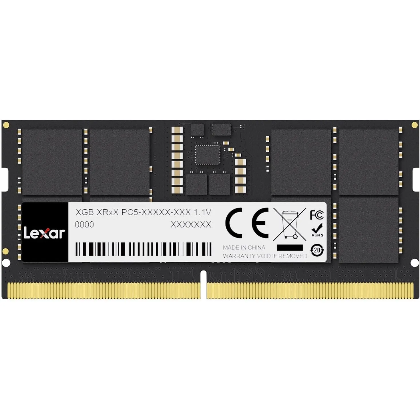 Lexar SODIMM 24GB DDR5 RAM 5600 MHz, 262-Pin DDR5 SODIMM Laptop RAM, Hochleistungs SO-DIMM Arbeitsspeicher für Laptop-S…