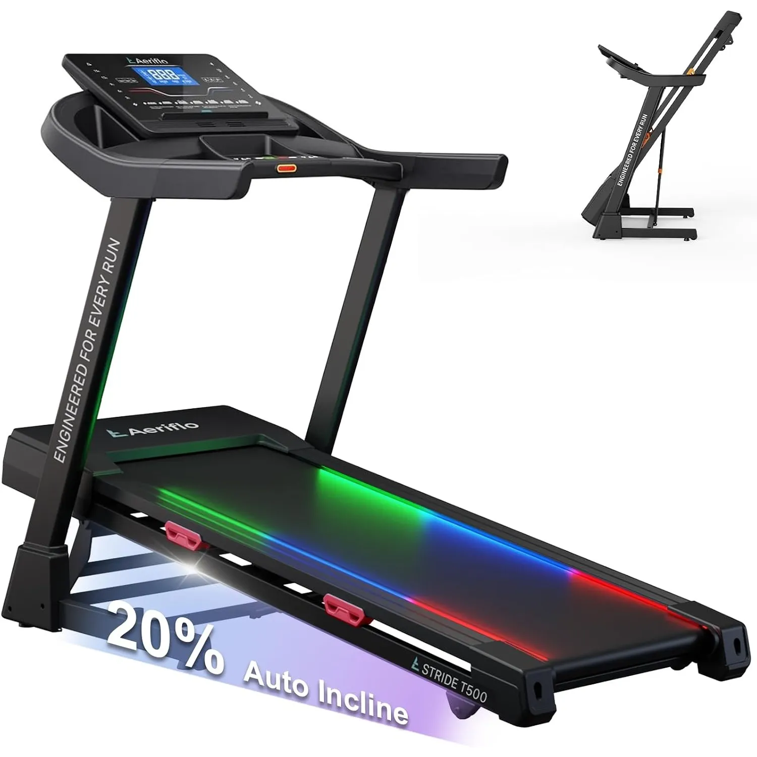 Laufband für Zuhause, 20 km/h, 20% Steigung, 51*140 cm Laufbereich