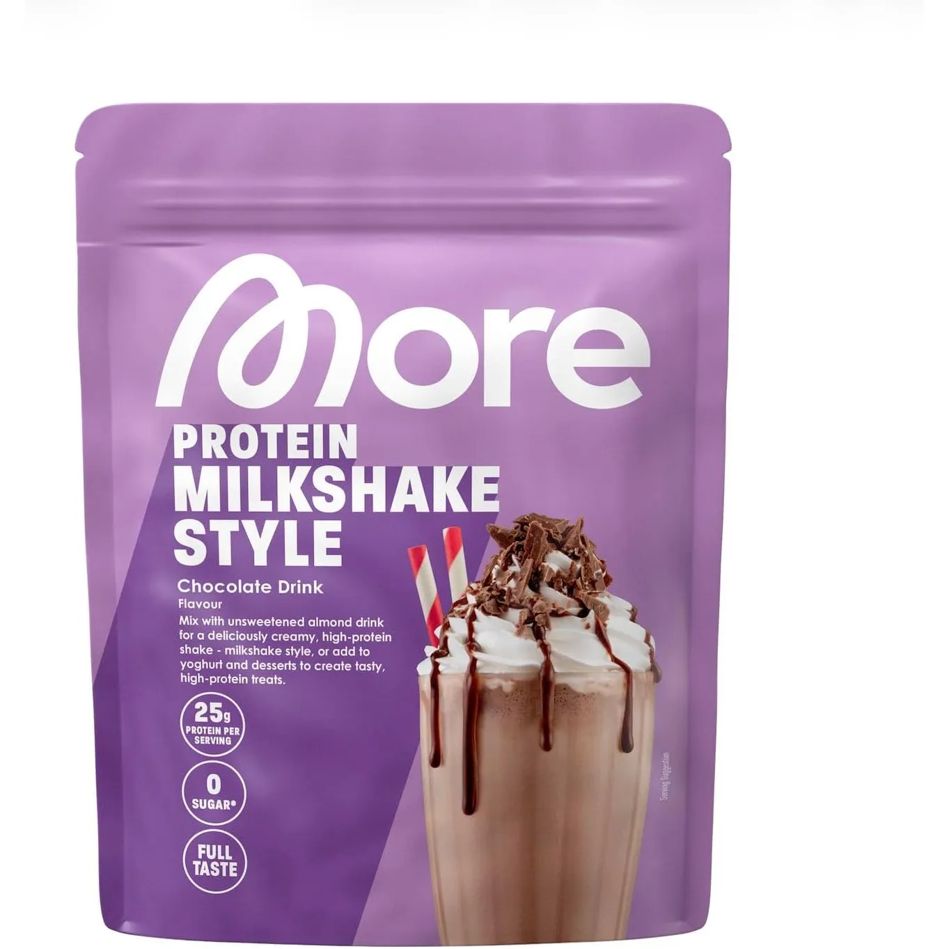 MORE Protein Milkshake, Trinkschokolade, 750 g, made in Germany