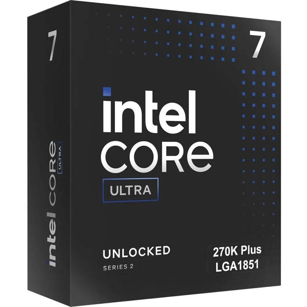 Intel Ultra 7 Processor 270K Plus 24 cores (8 P + 16 E) up to 5.5 GHz