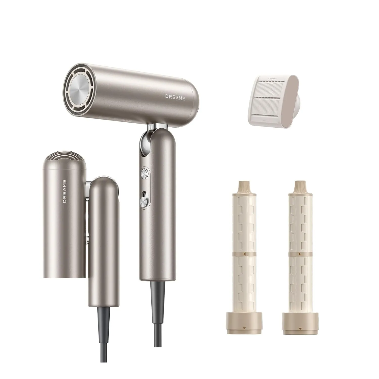 DREAME Pocket Neo Hochgeschwindigkeits-Haartrockner, 3 klappbare Formen Reiseföhn, 300 g, 110.000 U/min Motor, 300 Mill…