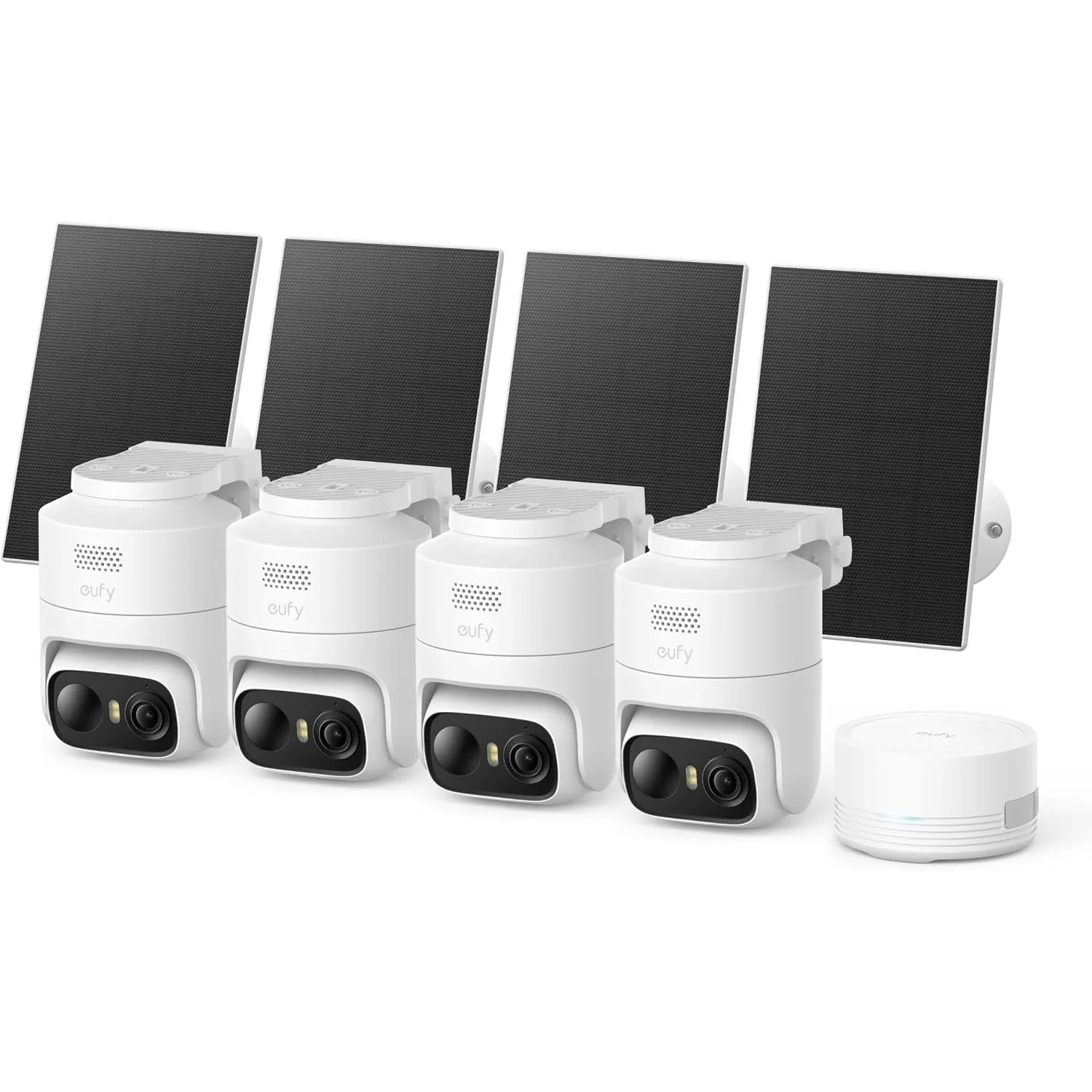 eufyCam C37 4-Kamera-Set, Überwachungskamera Außen, Farbnachtsicht, Solar