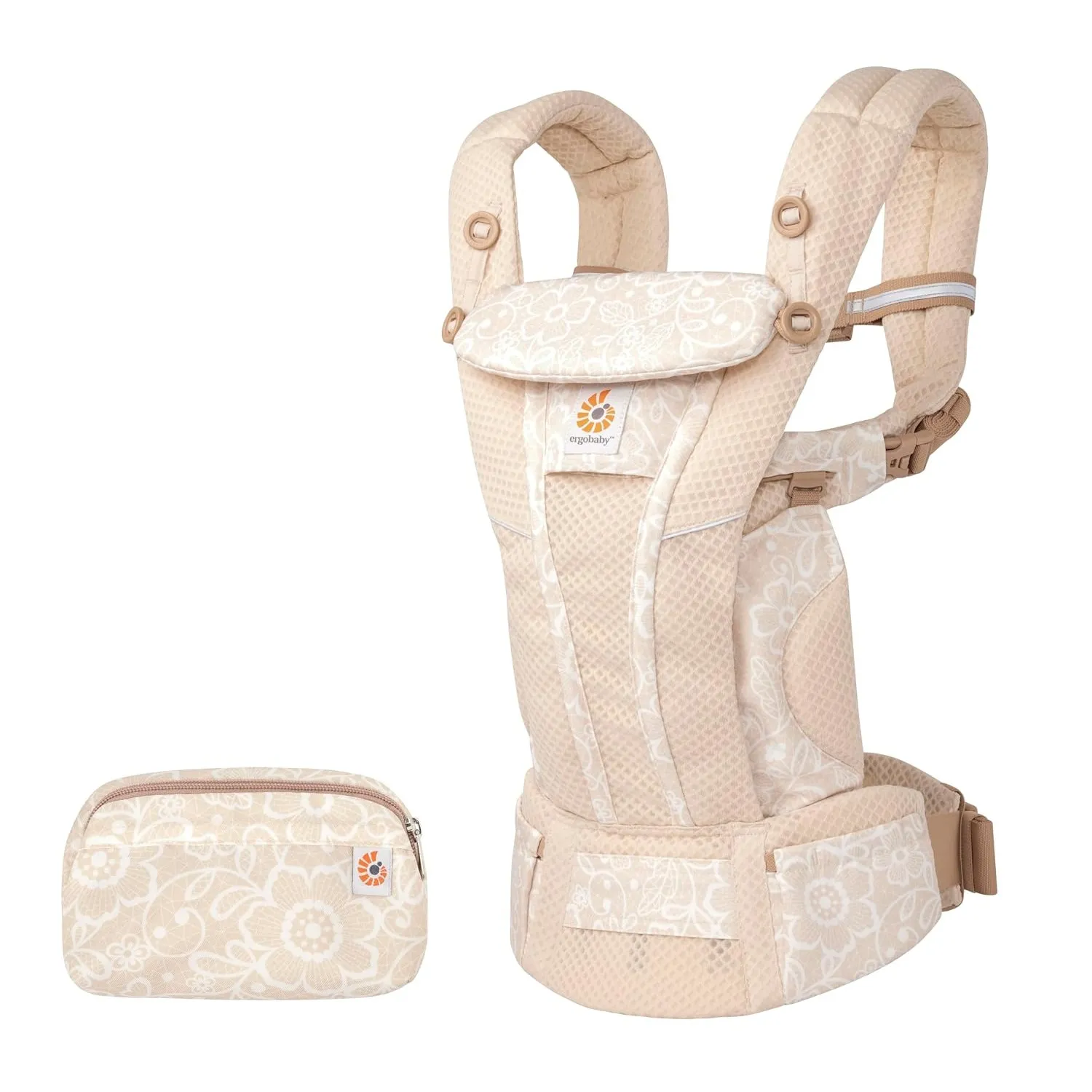 Ergobaby Omni Breeze Babytrage für Neugeborene ab Geburt bis 20kg, 4 Positionen SoftFlex Mesh Ergonomische Babybauchtra…