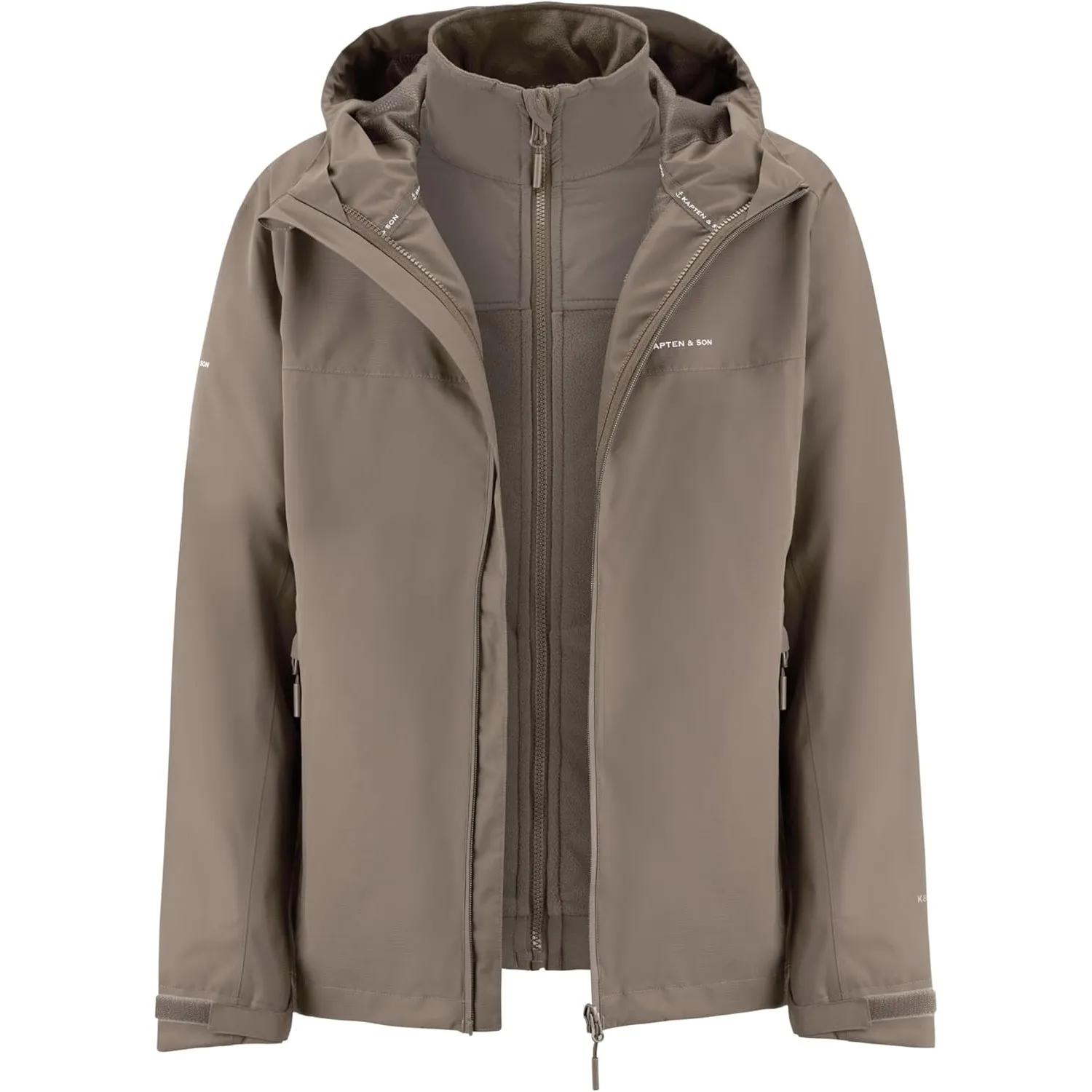 Kapten & Son 3in1 Funktionsjacke Damen & Herren | Wasserdicht (10.000 mm), Atmungsaktiv & Winddicht | Outdoor- & Alltag…