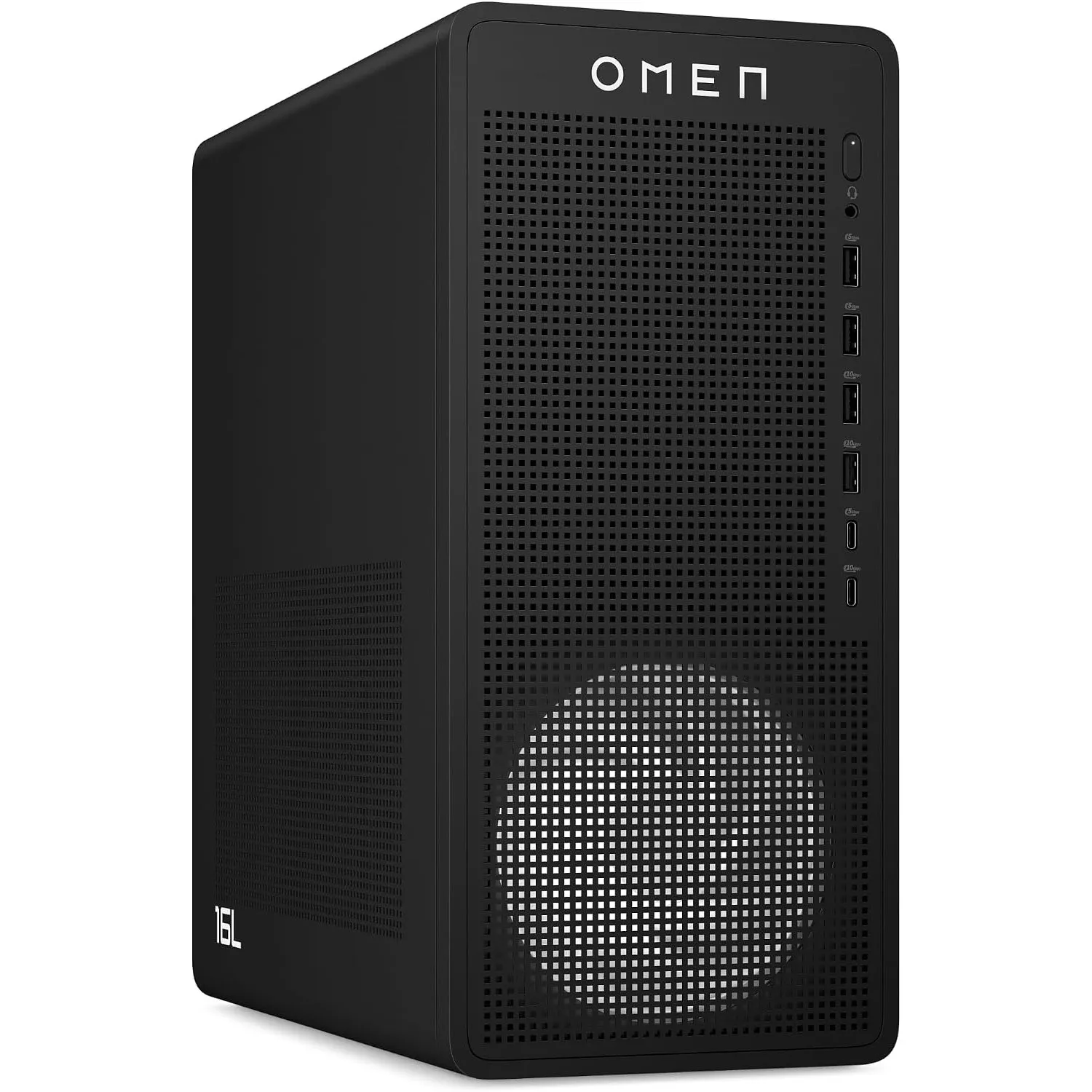 HP Omen 16L Gaming Desktop PC, AMD Ryzen 5 8400F, 16 GB DDR5 RAM, 1 TB SSD, NVIDIA GeForce RTX 5060, Windows 11 Home, R…