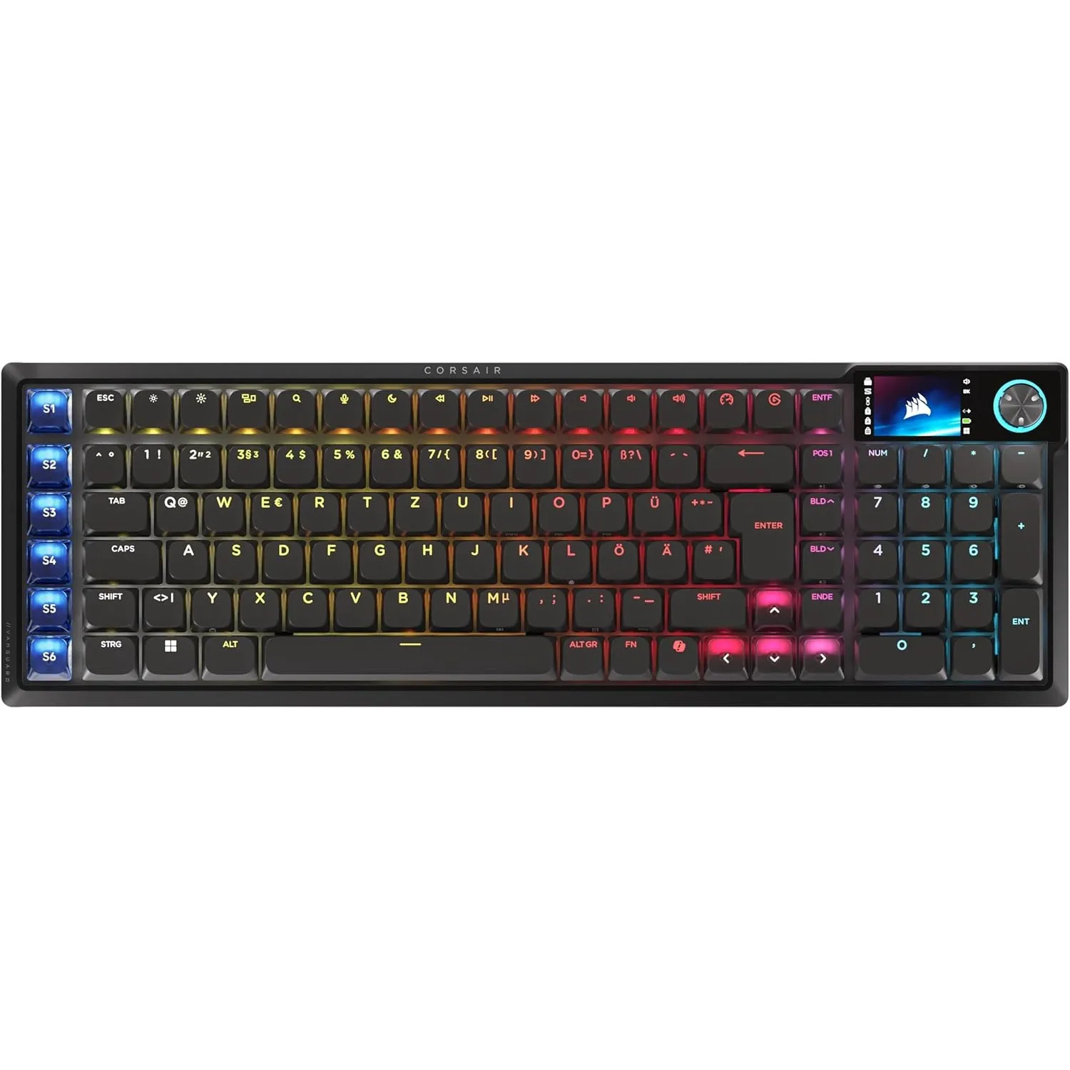 Corsair Vanguard AIR 99 Wireless RGB Gaming-Tastatur – Schwarz