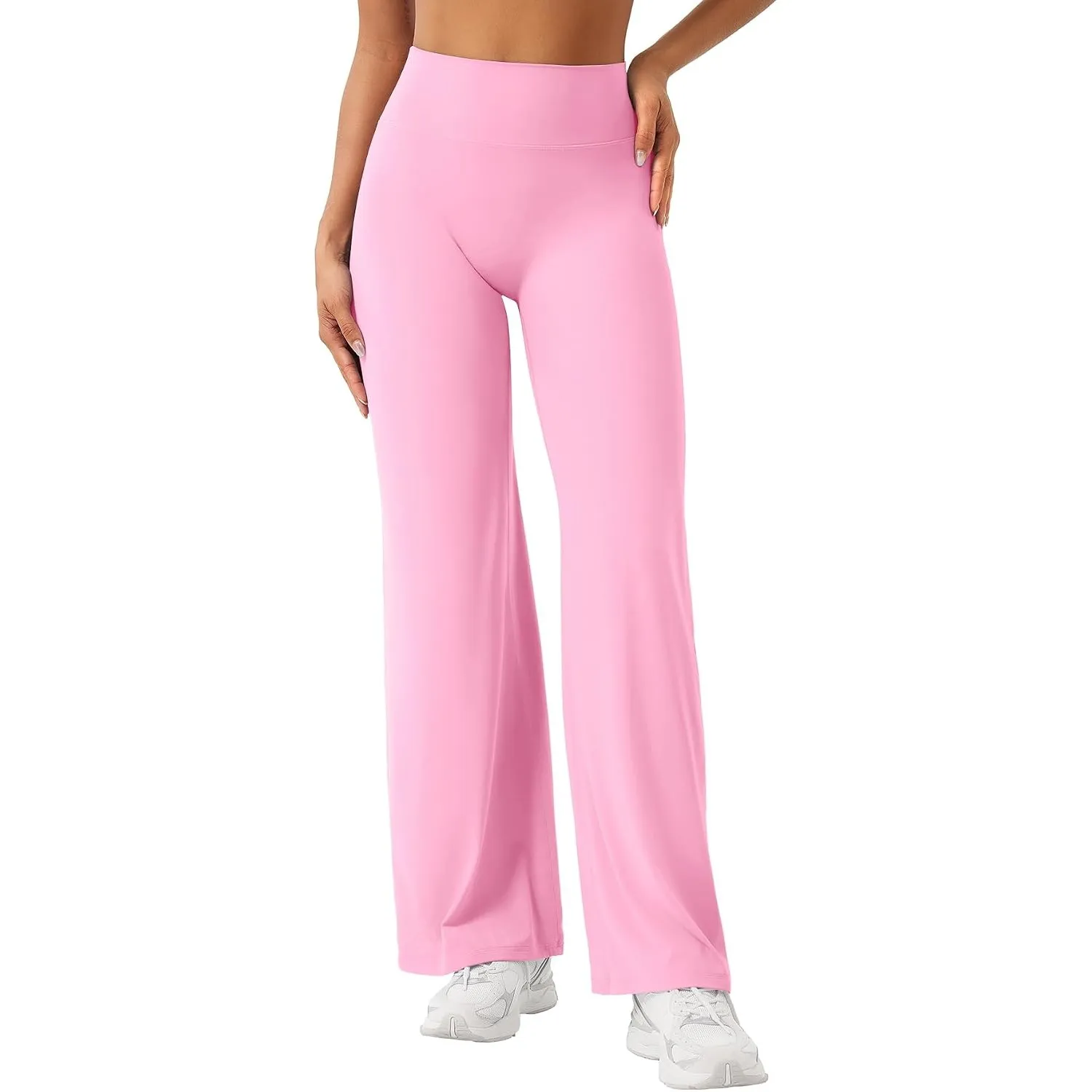ZAAYO Nahtlose Straight Leggings Damen Flared Legging Yoga Hosen Gym Pant