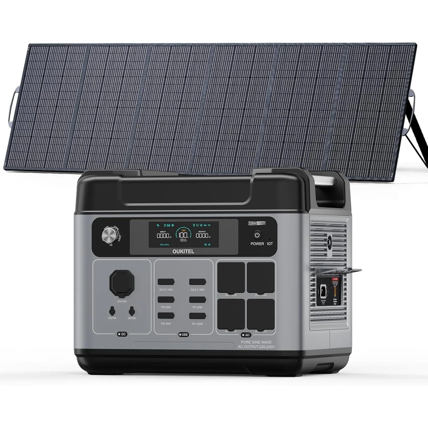 OUKITEL Solargenerator 3200W mit 500W Solarpanel