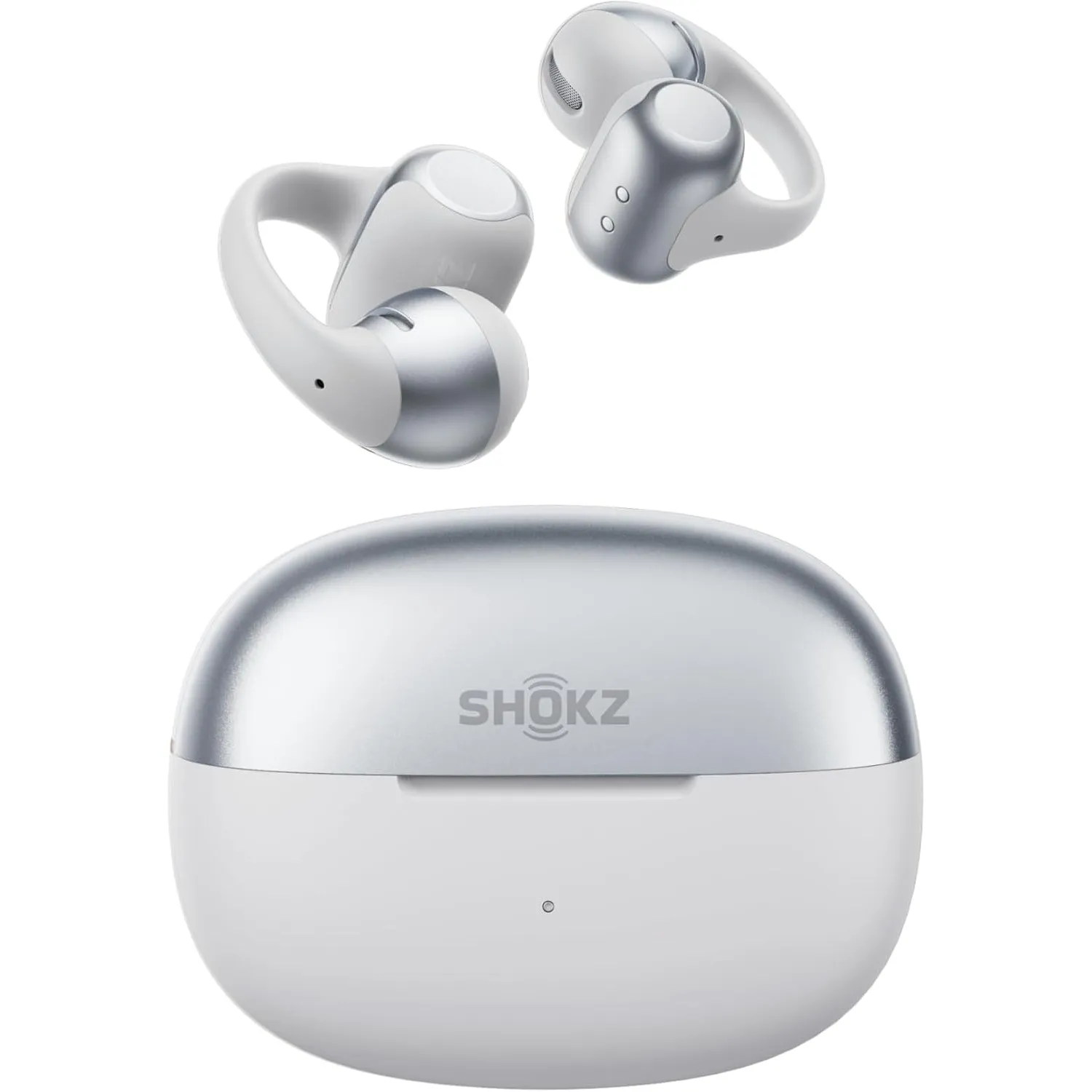 SHOKZ OpenDots 2 Open-Ear Clip-On-Kopfhörer, Clip-On Earbuds, Grau