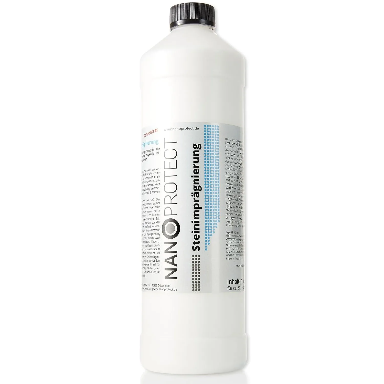 Nanoprotect Steinimprägnierung - 1 kg Profi Konzentrat für ca. 80 – 120 m²