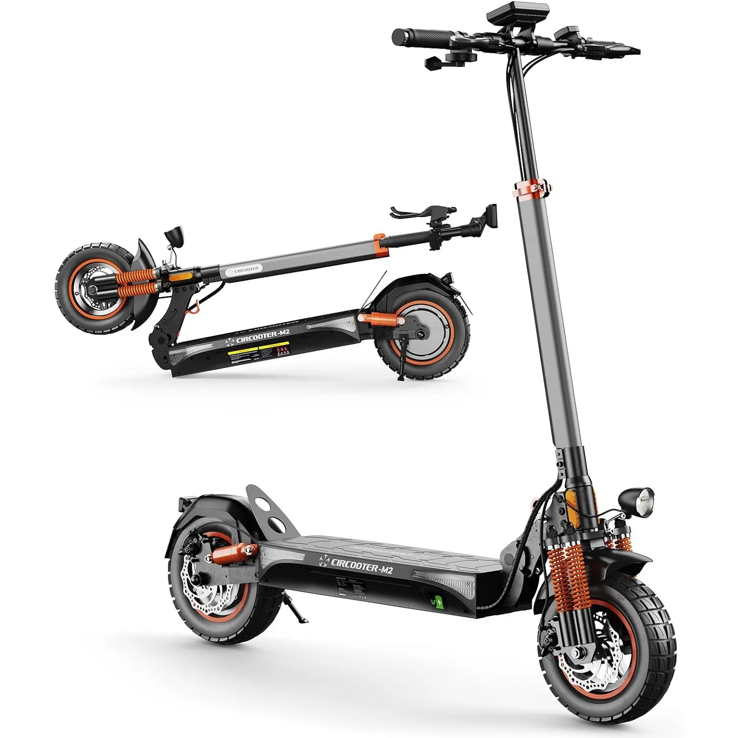 CIRCOOTER M2 E Scooter mit Straßenzulassung, 10 Zoll Offroad E-Roller, Bis 60–70KM Reichweite, Blinker, Bis 150KG Tragk…