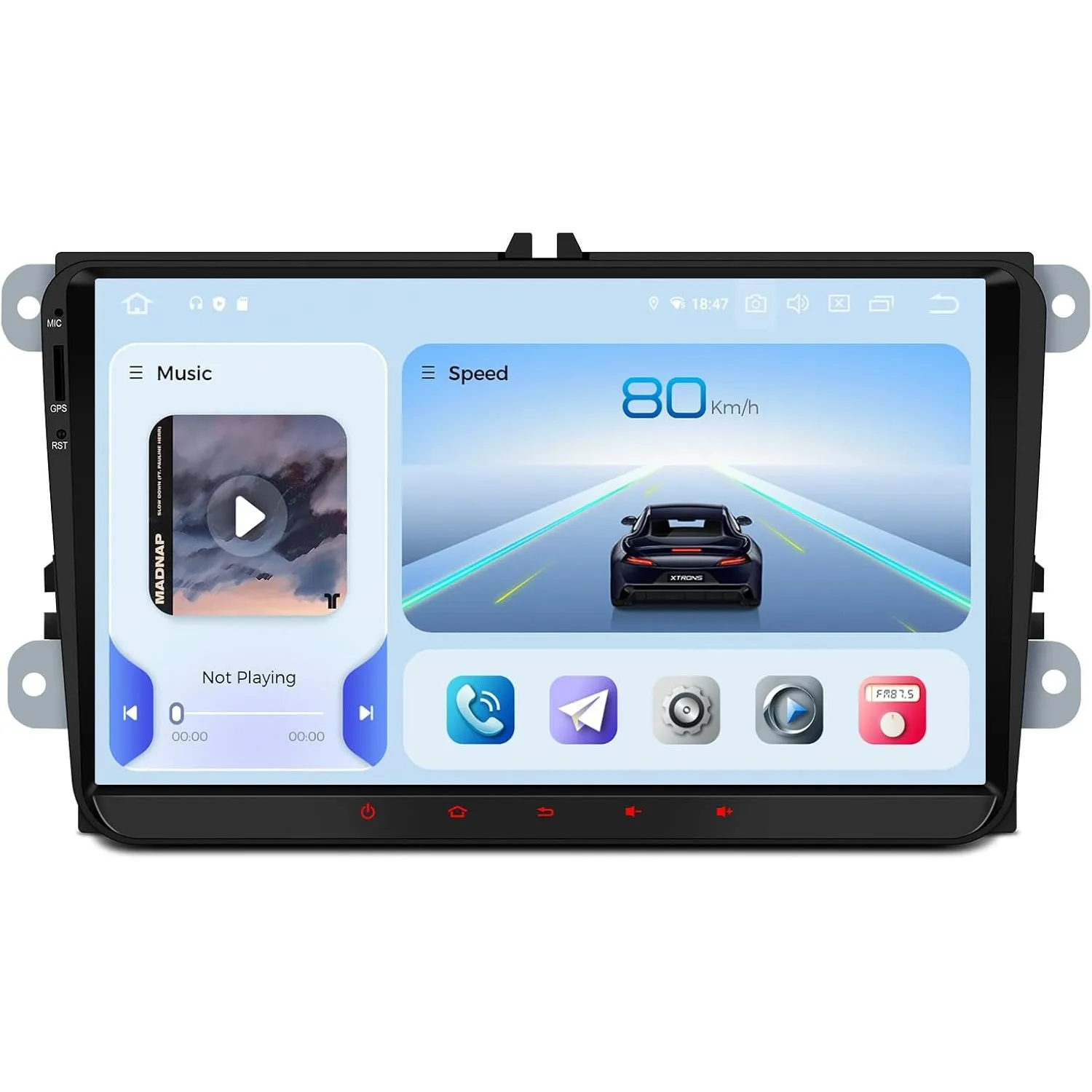 XTRONS 9" Android 14 Autoradio Qualcomm 665 8+256GB Für VW T5 Golf 5 6 T5