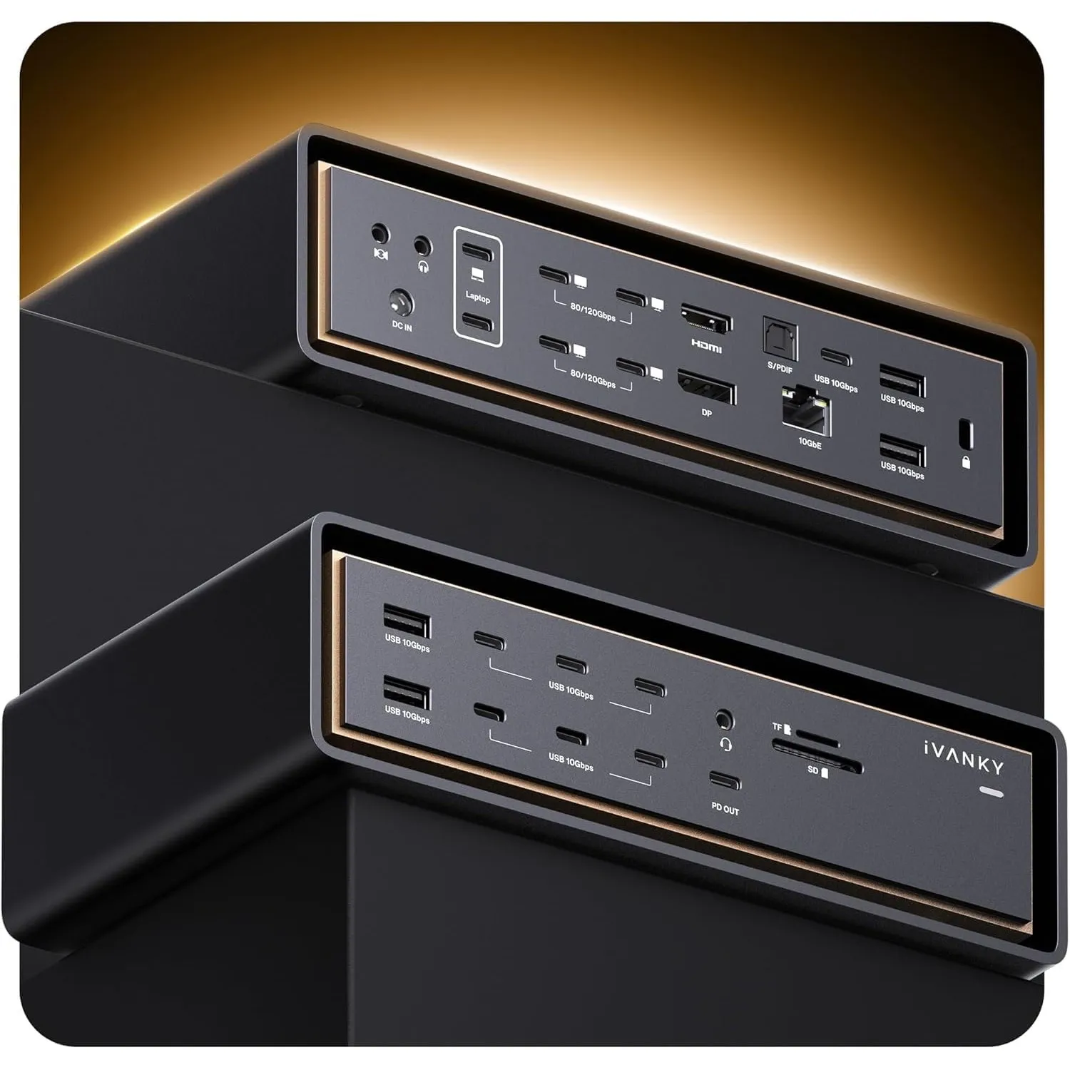 iVANKY 26-in-1 FusionDock Ultra Kmpatibel mit Thunderbolt 5, 10GbE-Dock