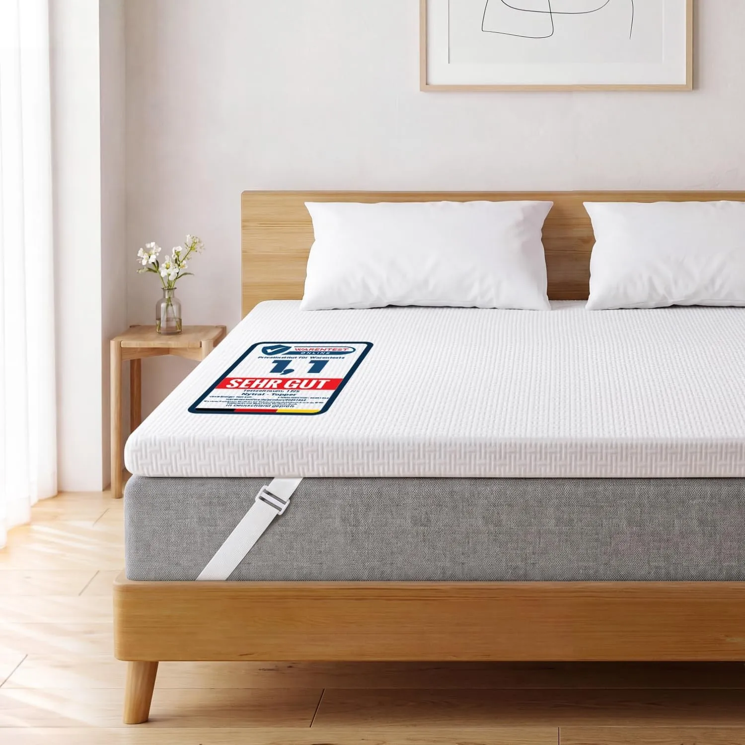 Topper 160x200cm H5/H6, 7CM Höhe Matratzentopper für Schlafsofa Bett, Boxspringbett, Wohnwagen, Schlafsofa, Rutschfeste…