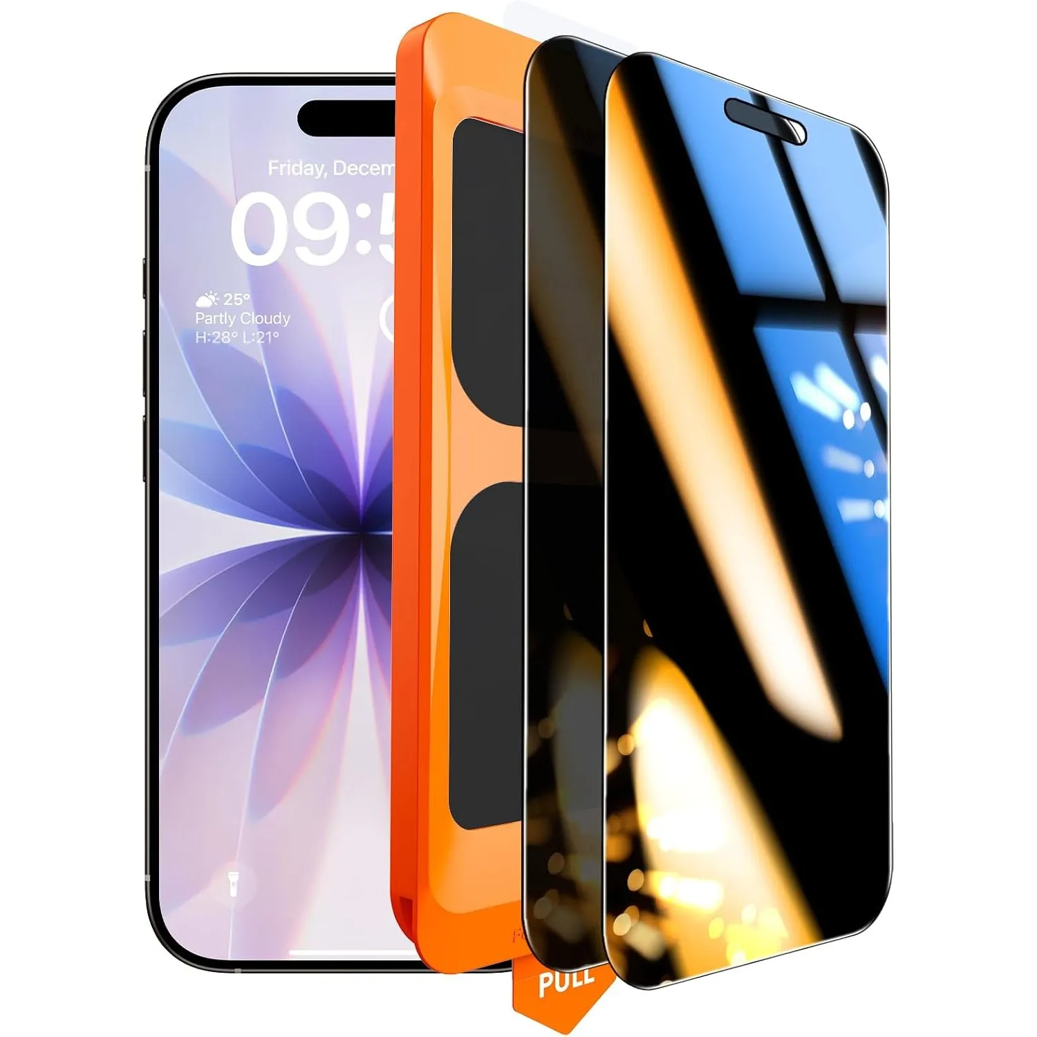 TOCOL für iPhone 17 für Panzerglas Sichtschutz 6,3 Zoll, Full Screen Automatische Installation Anti-Spy 9H Stoßfest Kra…