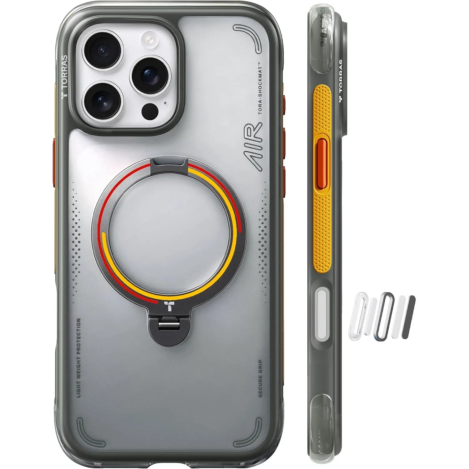 TORRAS Q3 Air 2026 Fußball Limitierte Auflage für iPhone 16 Pro Max hülle mit echtem Airbags Doppelter Schutz & 360° Ma…