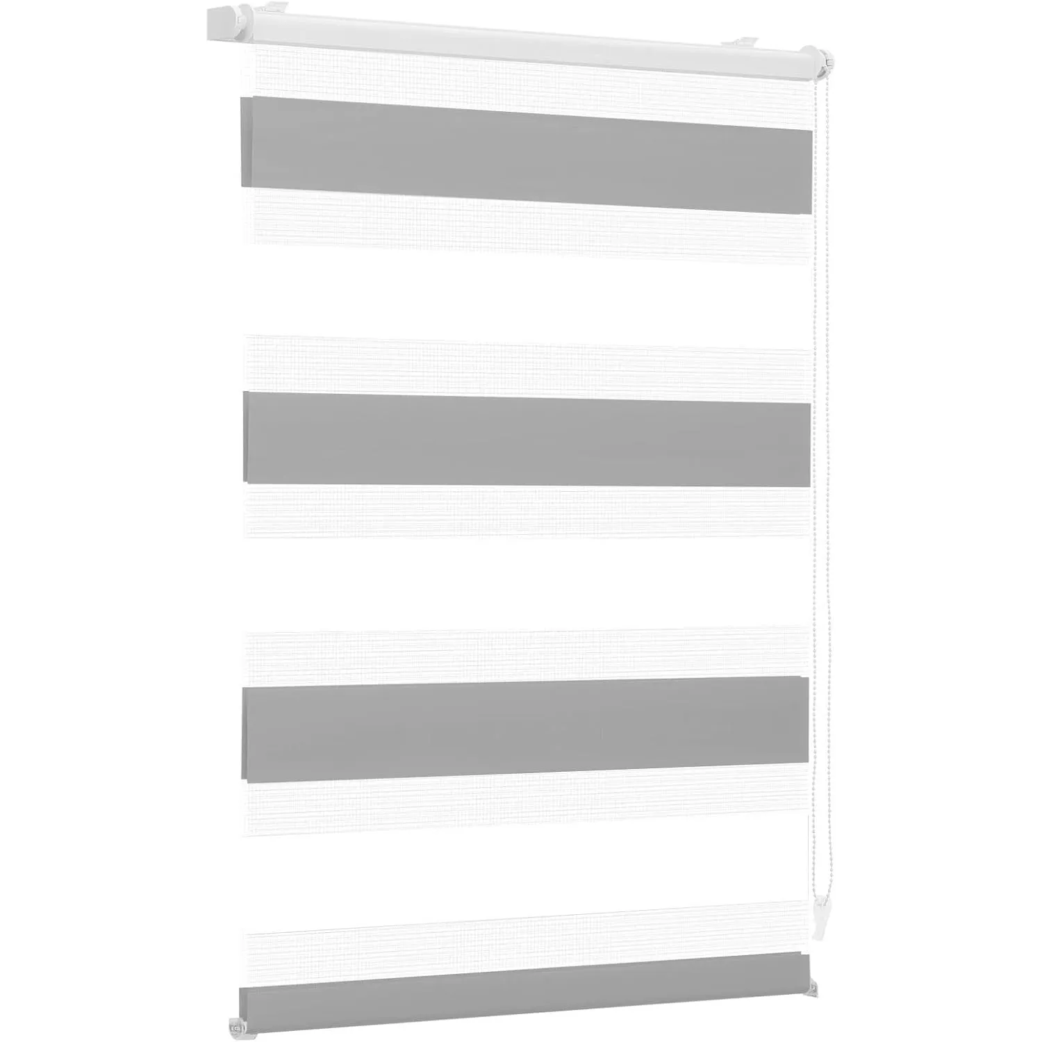 Sekey Doppelrollo Klemmfix ohne Bohren für Fenster, Zweifarbig Doppelrollo 90 cm breit, Duo Rollo Jalousie Sonnenschutz…