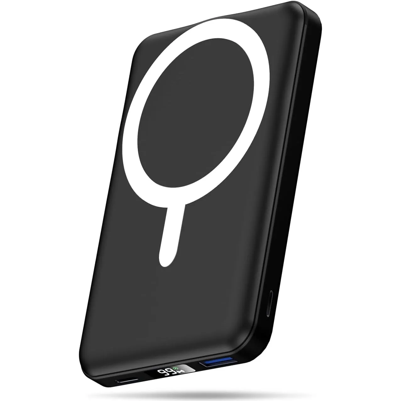 AOGUERBE Wireless Powerbank for iPhone, Magnetische Power bank 10000mAh mit USB C in&Out, 22,5W Schnellladung Akkupack …