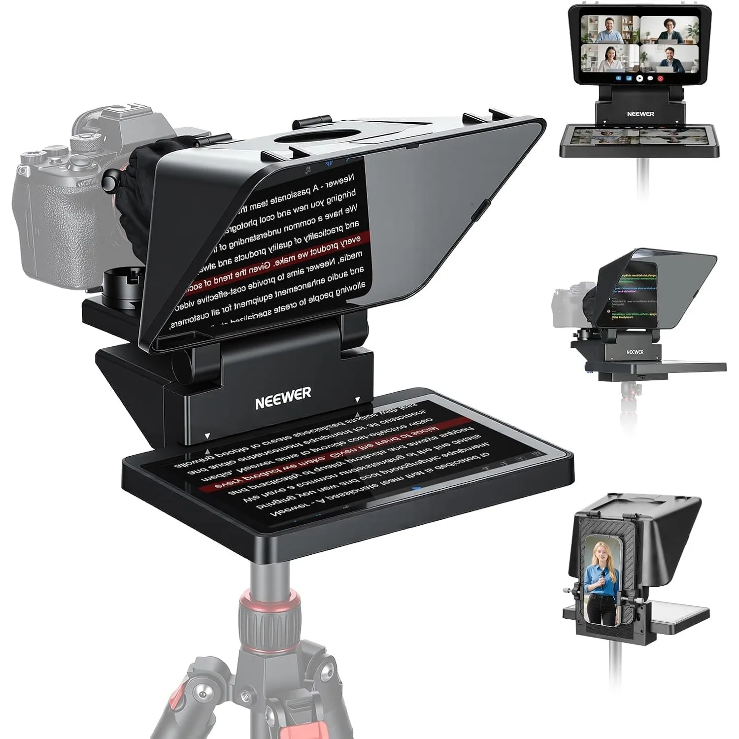 NEEWER X11 2 in 1 Teleprompter 11" mit Monitor, Bildschirmspiegelung