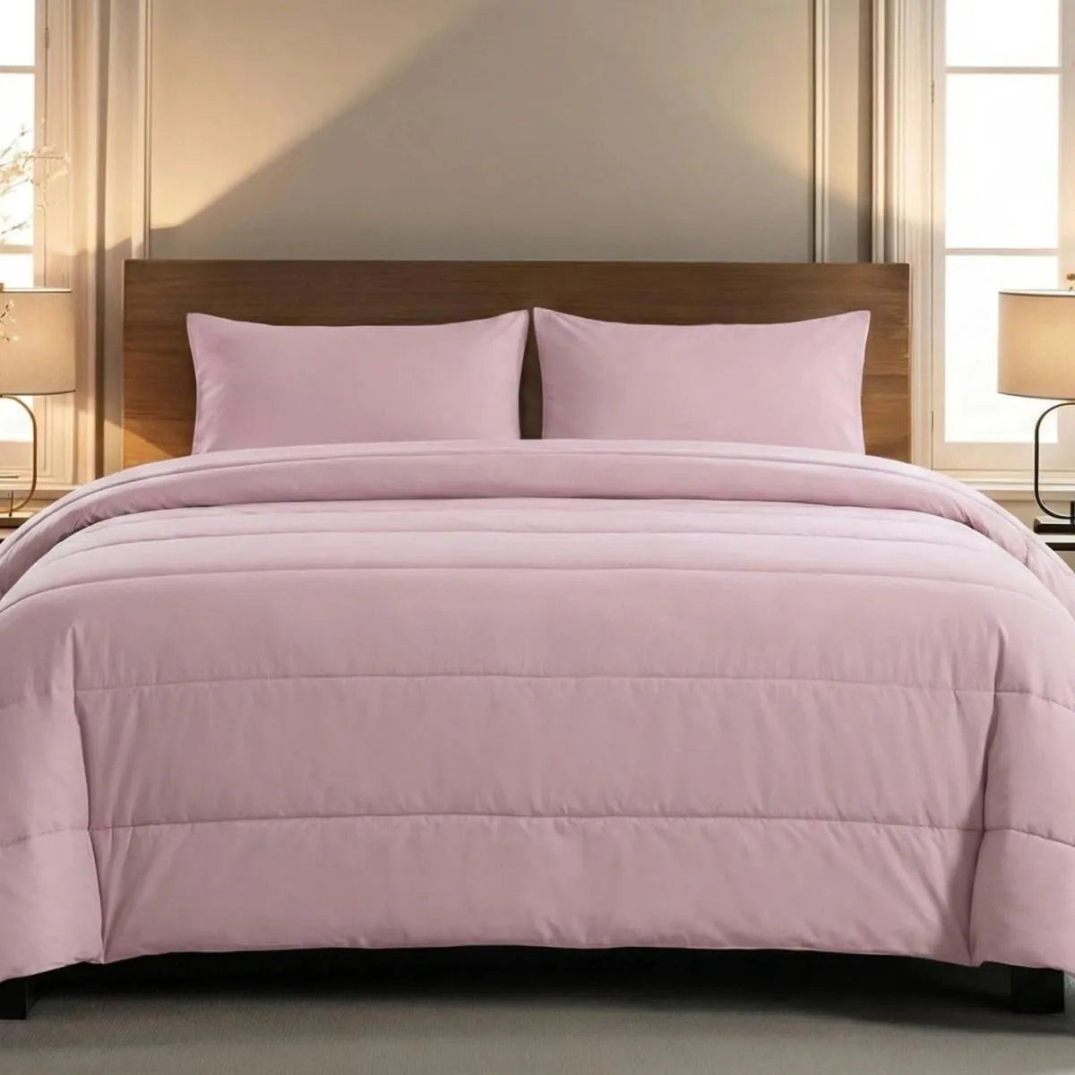 Zelesta® Comfort Uni 2-in-1 4-Jahreszeiten Ganzjahresbettdecke ohne Bezug – Bett in 10 Sek, Temperaturregulierend, Wasc…