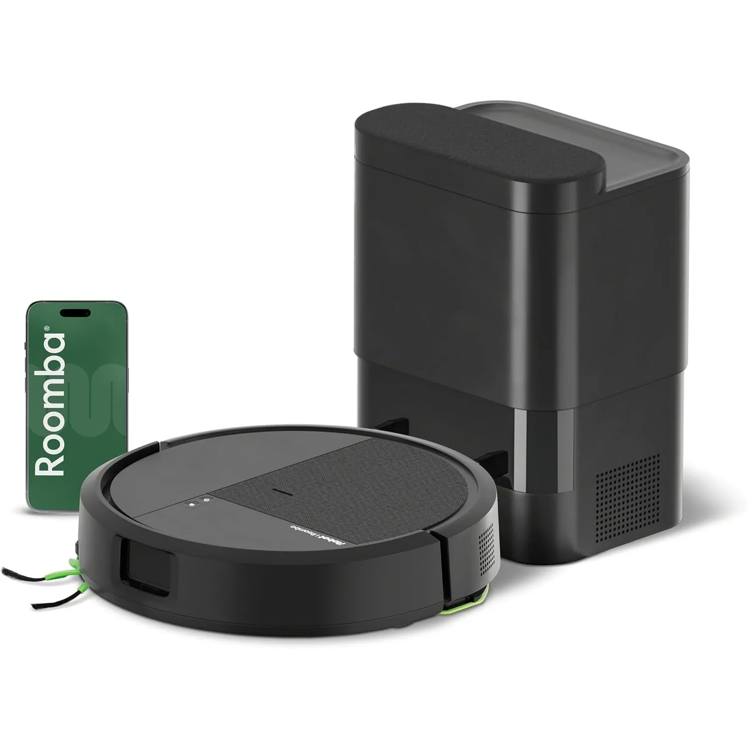 iRobot Roomba® 115 Combo Saug- und Wischroboter + AutoEmpty™ Dock, 15k Pa Saugleistung, Bürsten und Wischpad reichen, N…