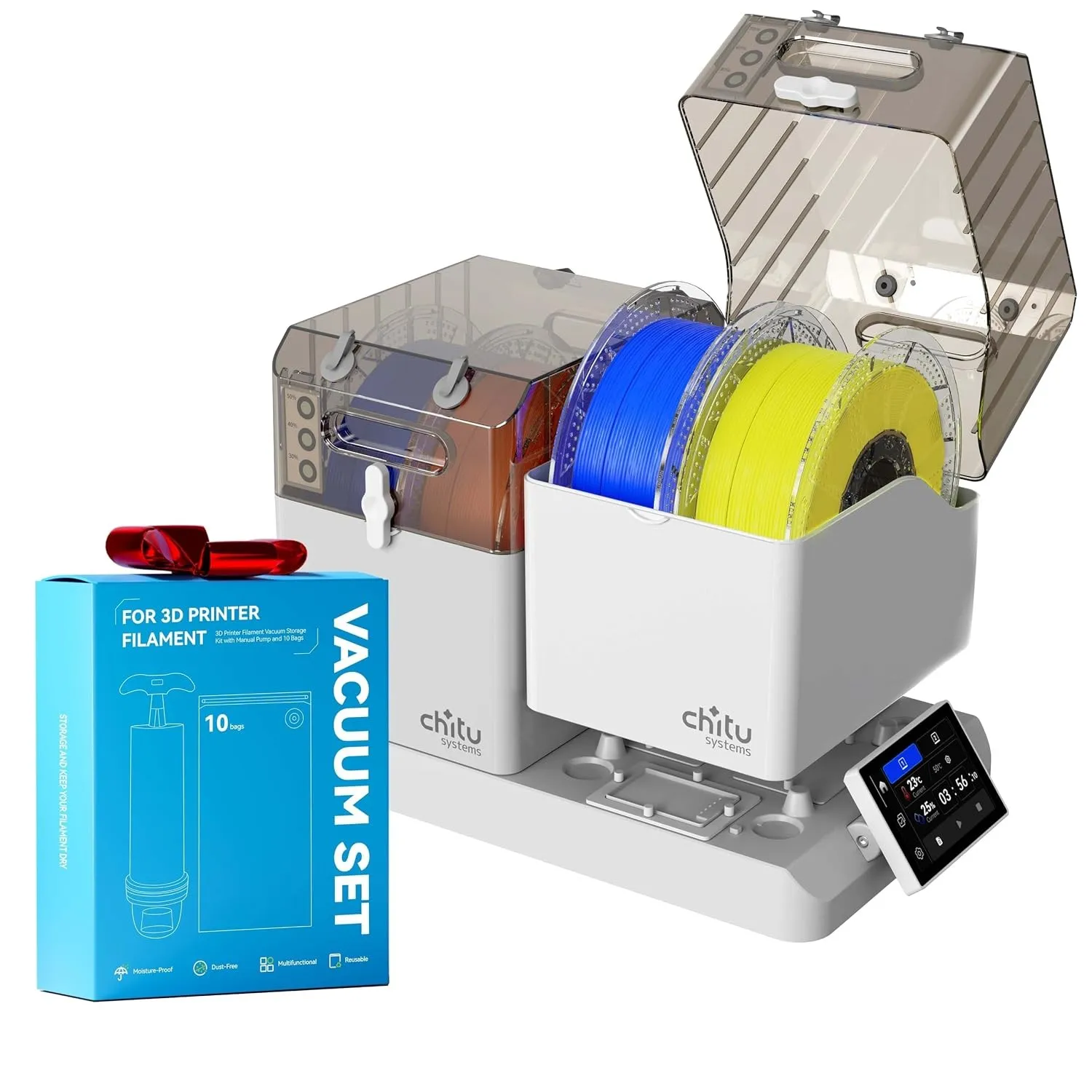 Chitu Systems E1 Filament Trockner + Vakuumbeutel Set für 3D Drucker