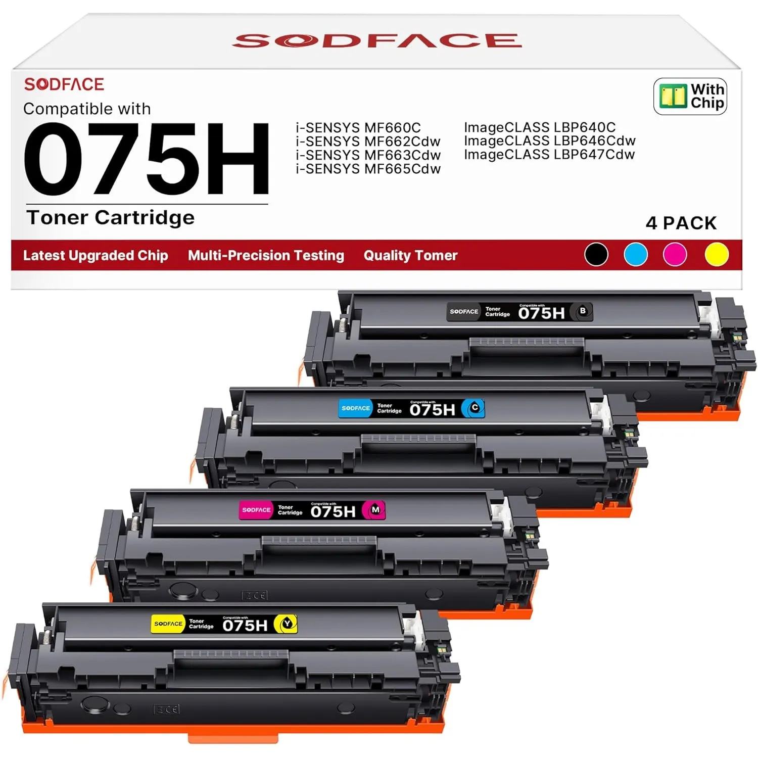 075 075H MF664Cdw LBP646Cdw Toner Cartridge Kompatibel für Canon 075H