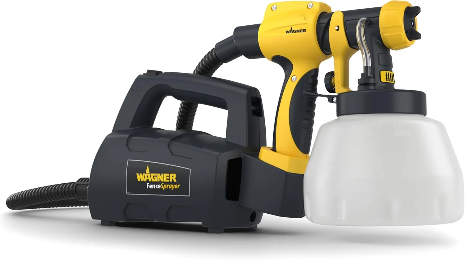 WAGNER Holzschutz Sprühsystem für Zäune, Gartenschuppen, Terrassen oder Gartenmöbel, sprüht 5 m² in 9 min, 1400 ml Behä…
