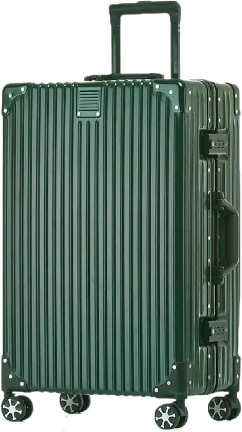 Aoliwei Aluminiumrahmen Koffer L (69cm) – Robuster 100% PC Hartschalen-Trolley, 60L Mittlerer Reisekoffer für Check-in,…