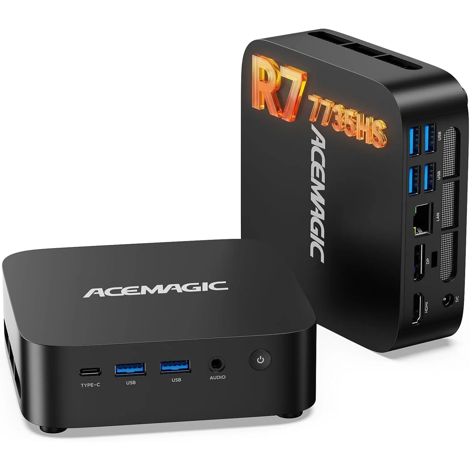 ACEMAGIC M1 Mini PC, AMD Ryzen 7 7735HS (8C/16T, bis 4,75GHz), 24GB LPDDR5 5500 MT/s 1TB NVMe SSD Win 11 Pro Mini Compu…