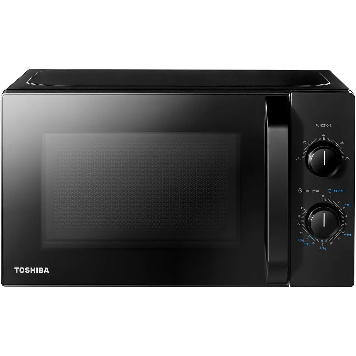 Toshiba MW2-MM20PE(BK) Freistehend Mikrowelle/Solo-Mikrowelle / 20L / 700W / 5 Leistungsstufen mit praktischer Auftaufu…