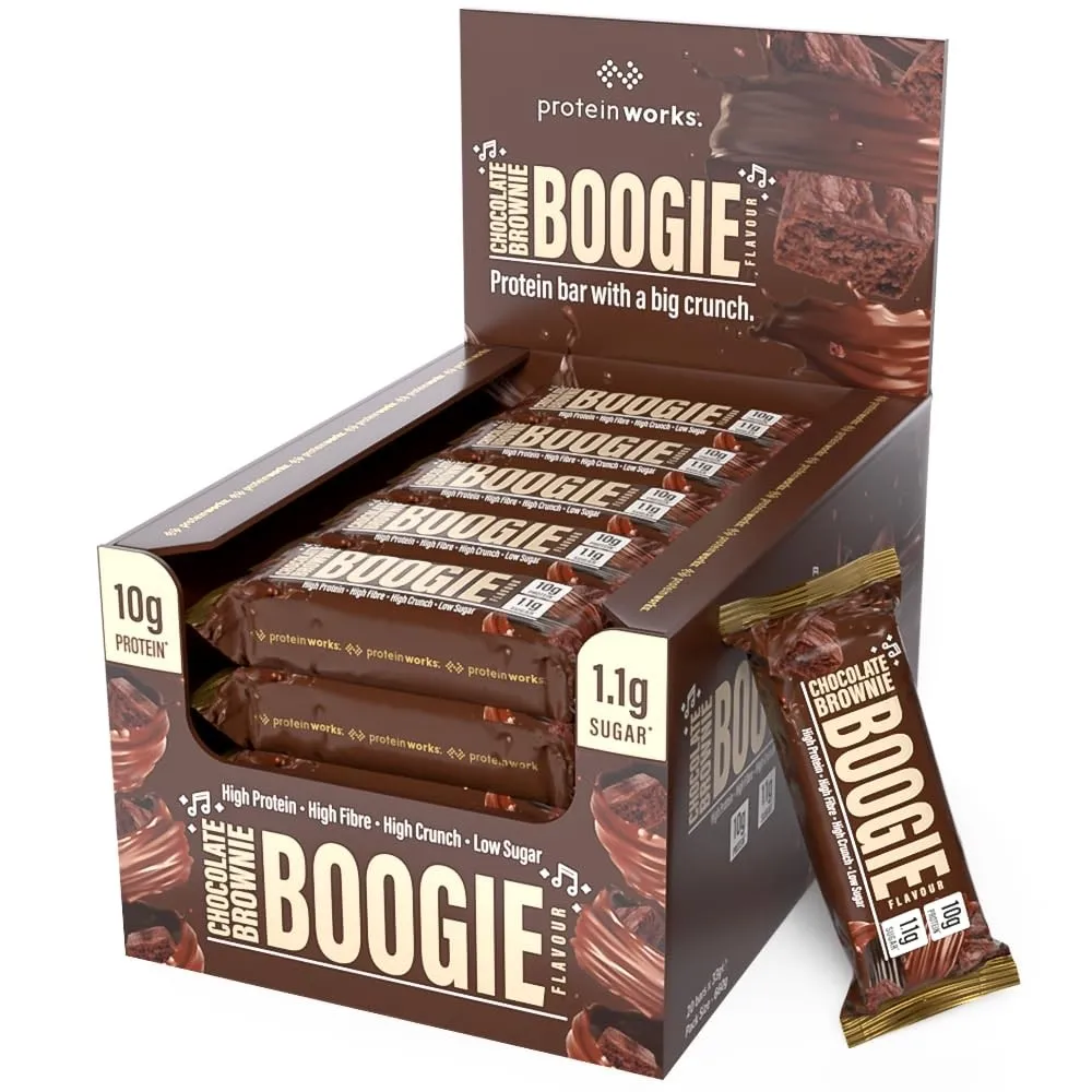 Protein Works | Big Little Protein Riegel, 20er Pack, Schoko-Brownie | Proteinreich, Zuckerarm, Ballaststoffreich, Gent…