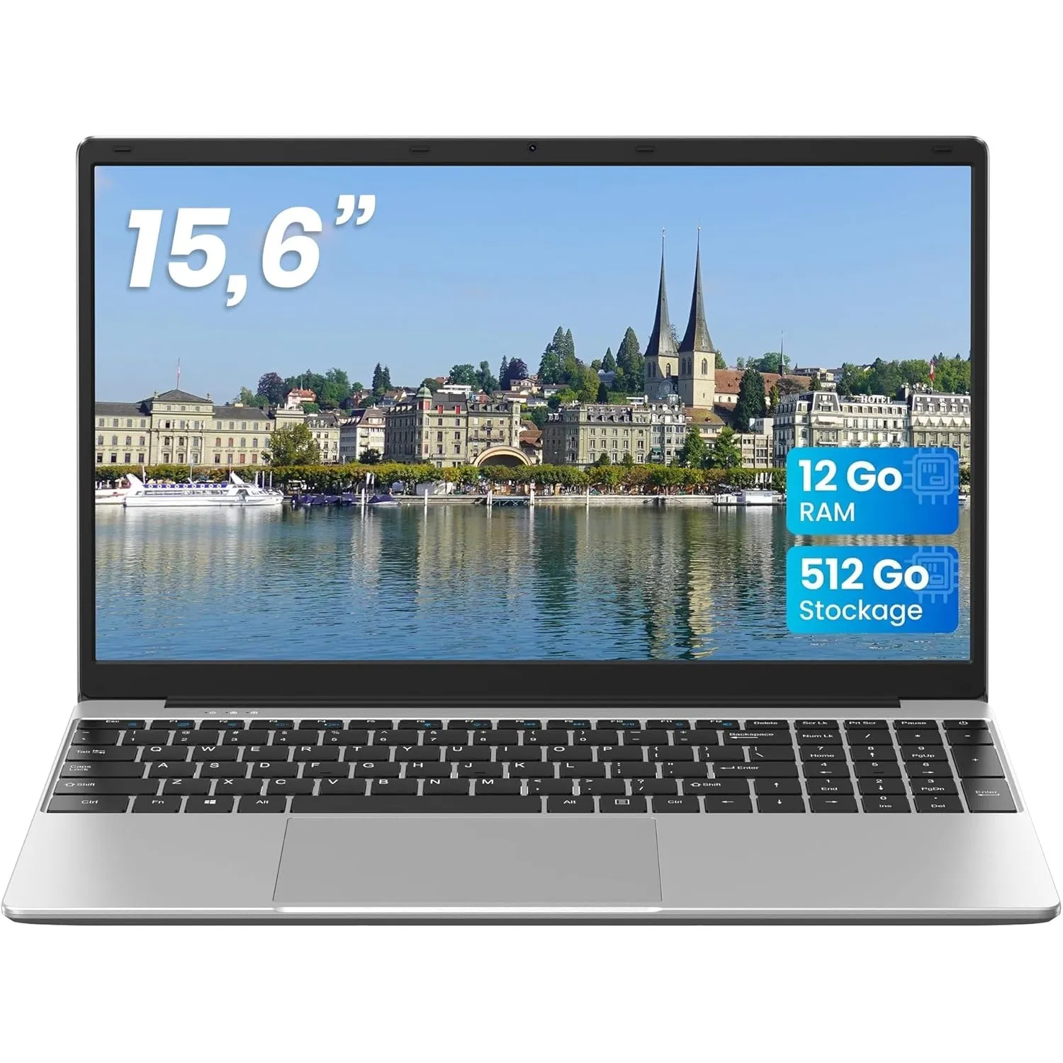 jumper Laptop 15,6 Zoll FHD Display, 12 GB RAM 512 GB ROM TF Erweitern 512GB, 5205U Prozessor Notebook(bis zu 2,3 GHz),…