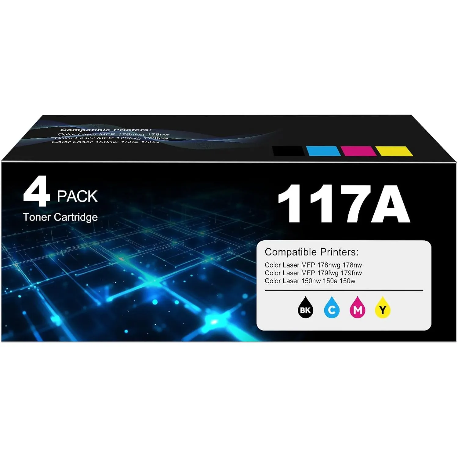 117A Toner Set MFP 178nwg 179fwg Kompatibel für HP117A Color Laser MFP 178nwg 179fwg 178nw 150nw 179fnw 150a 150w 178 1…