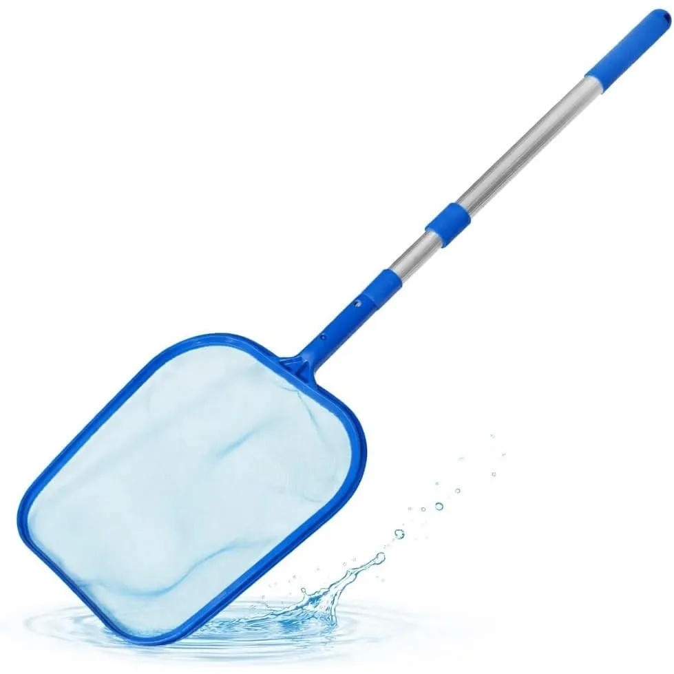 TK Gruppe Timo Klingler Pool Kescher mit 105 cm Teleskopstange – Teichkescher für Poolreinigung im Schwimmbad & Teich, …