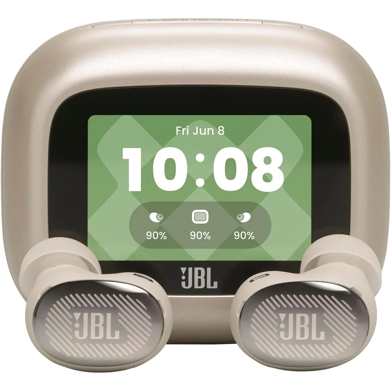 JBL Live Buds 4, Kabellose Noise-Cancelling-Ohrhörer, Champagner