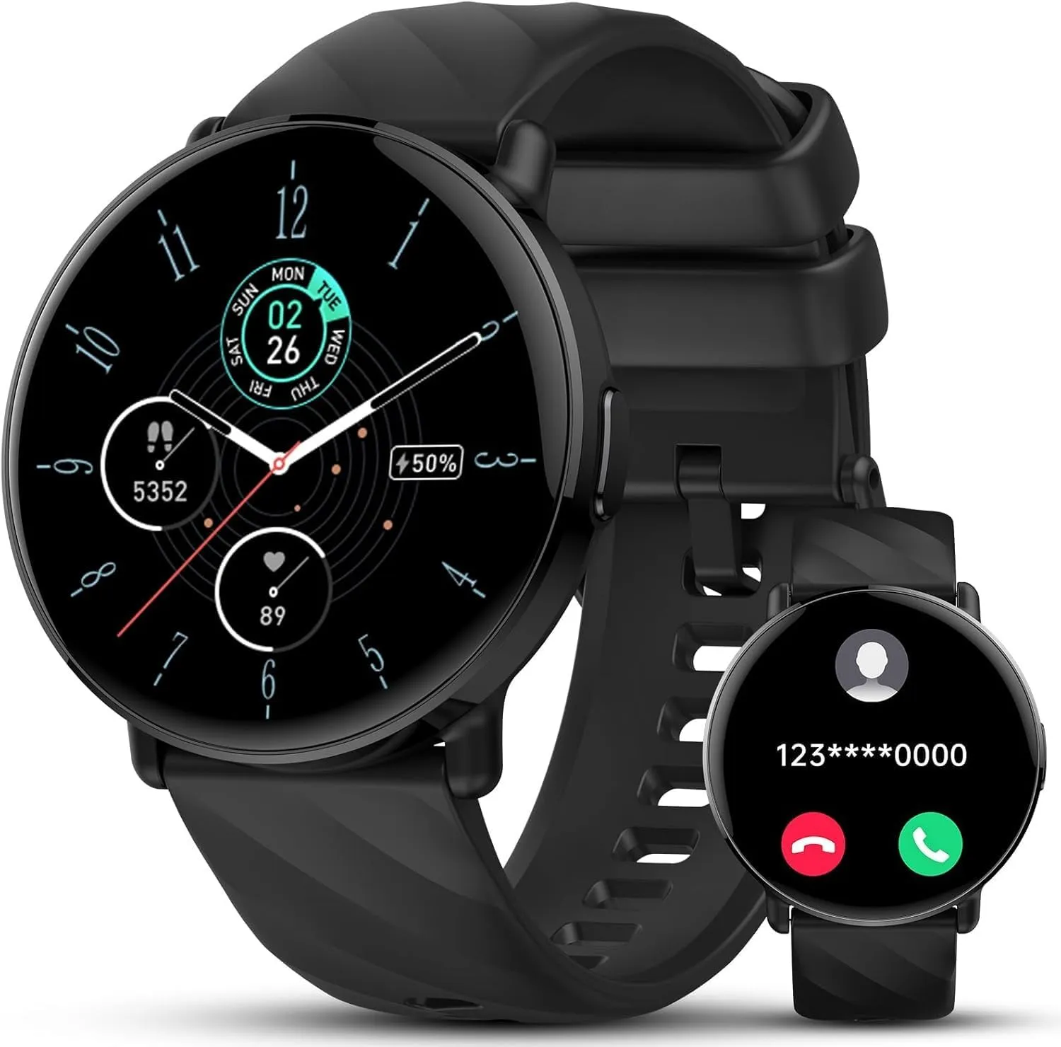 Smartwatch Damen Herren mit ChatGPT KI-Assistent, 1,39" HD Touch Fitnessuhr mit Telefonfunktion, 112+ Sportmodi Fitness…