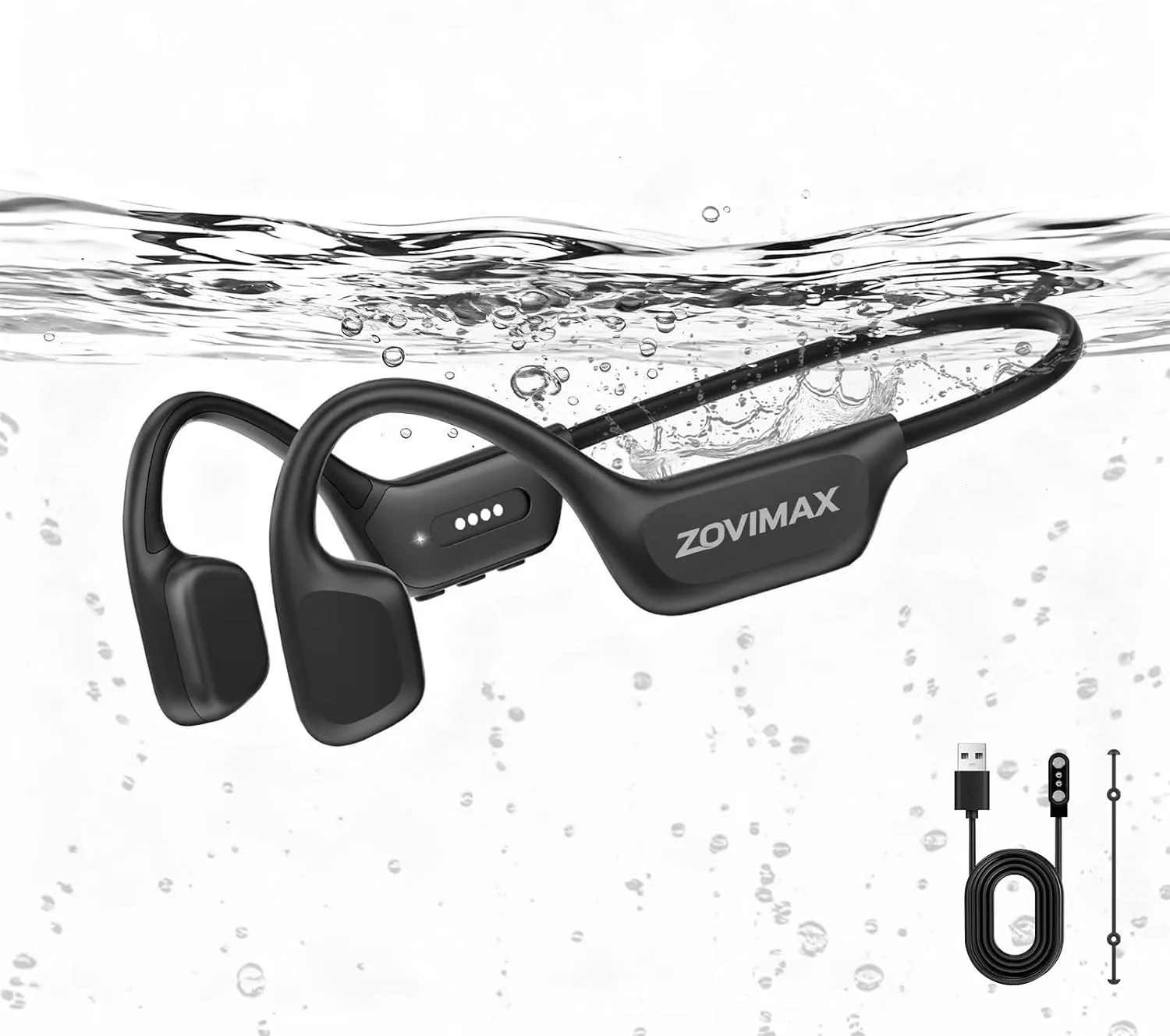 Militär Knochenschall Kopfhörer, Bluetooth 6.0, IP68 Wasserdichte Schwimmen Sportkopfhörer mit MP3-Player 32G Speicher,…