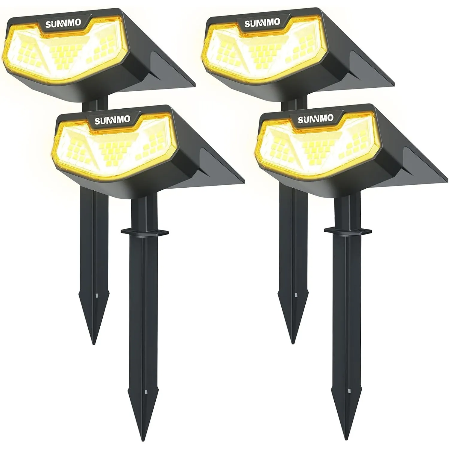 Solarlampen für Außen Garten, Solarstrahler für Außen sehr Hell 32 LED, Solarleuchten Garten Winterfest IP65 Wasserdich…