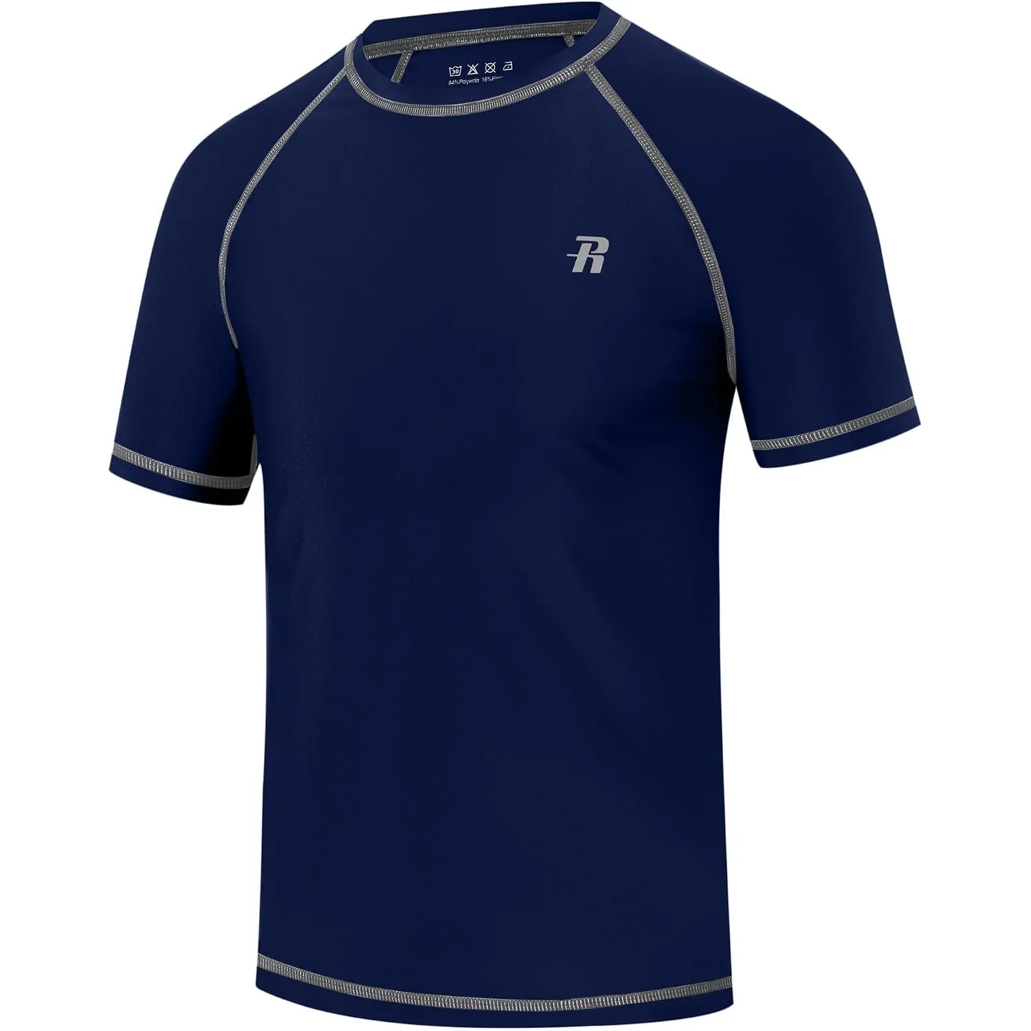 Runhit UV Shirt Herren Kurzarm UPF 50+, Schnelltrocknend Schwimmshirt Atmungsaktives Funktionsshirt, Elastisches Sport …