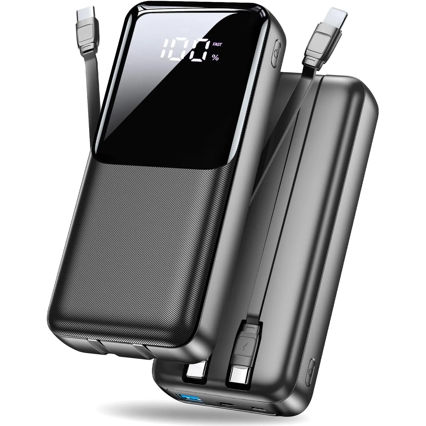 Power Bank 40000mAh 22,5W Powerbank PD USB-C Schnellladefunktion, Tragbares Ladegerät mit 3 Anschlüssen & 2 integrierte…