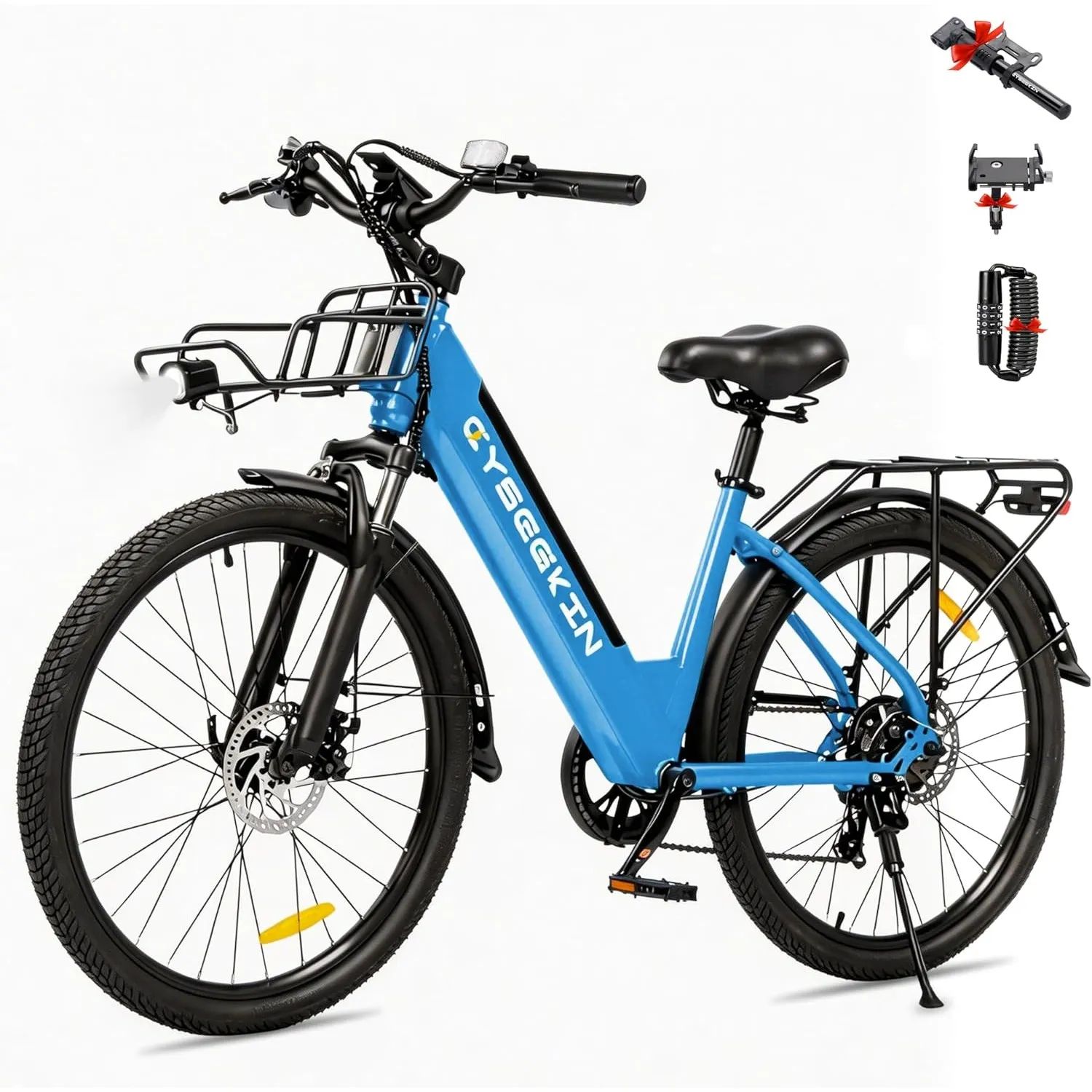 S10 E Bike Herren 26 Zoll, Elektrofahrrad für Erwachsene mit 250W Motor 48V 499,2Wh Akku, 4,4 Zoll LCD Display Ebike mi…