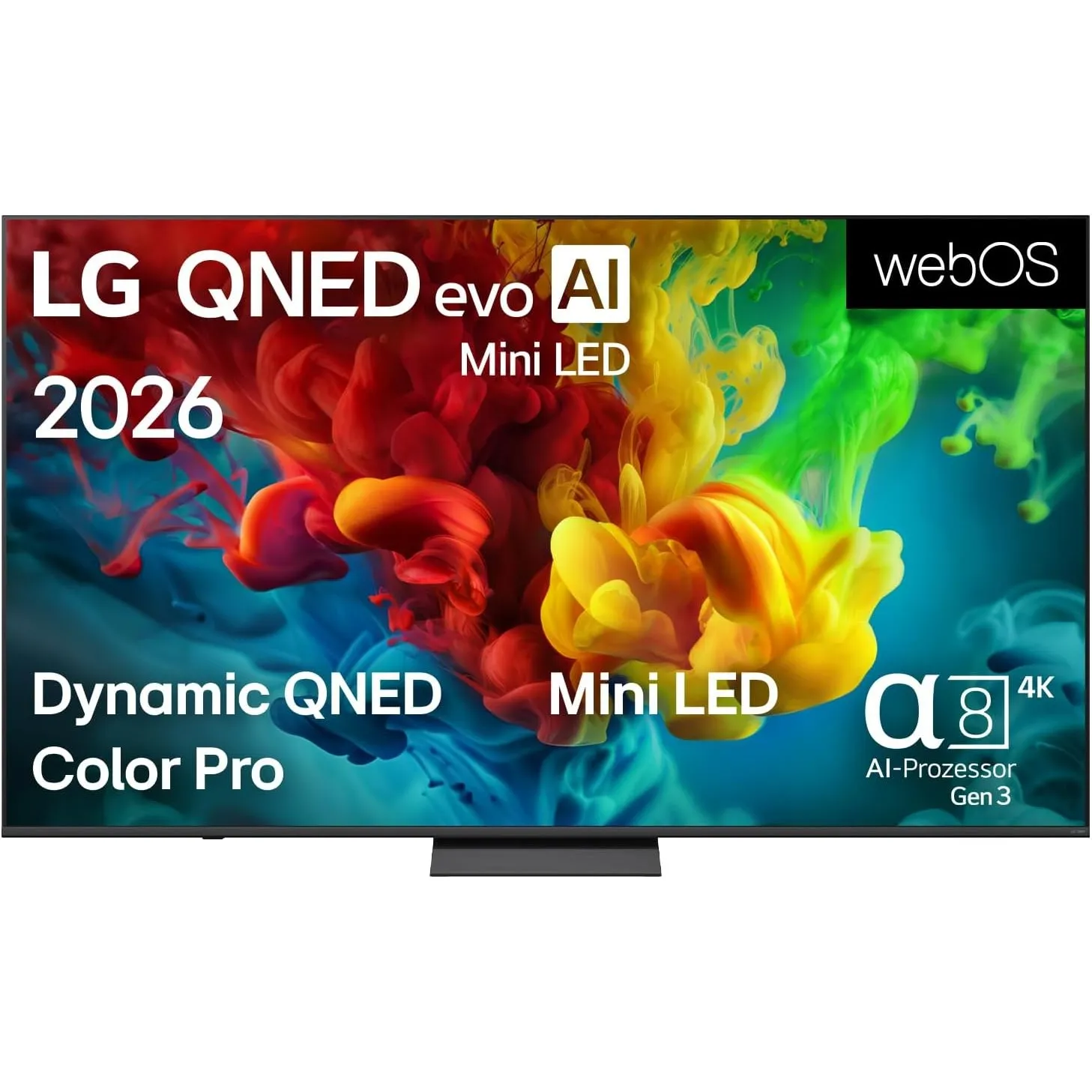 LG 65QNED83B6A TV 65 Zoll (165 cm) 4K QNED evo Mini LED AI TV (α8 Gen3 4K AI Prozessor, webOS 26, 120Hz (VRR bis zu 144…