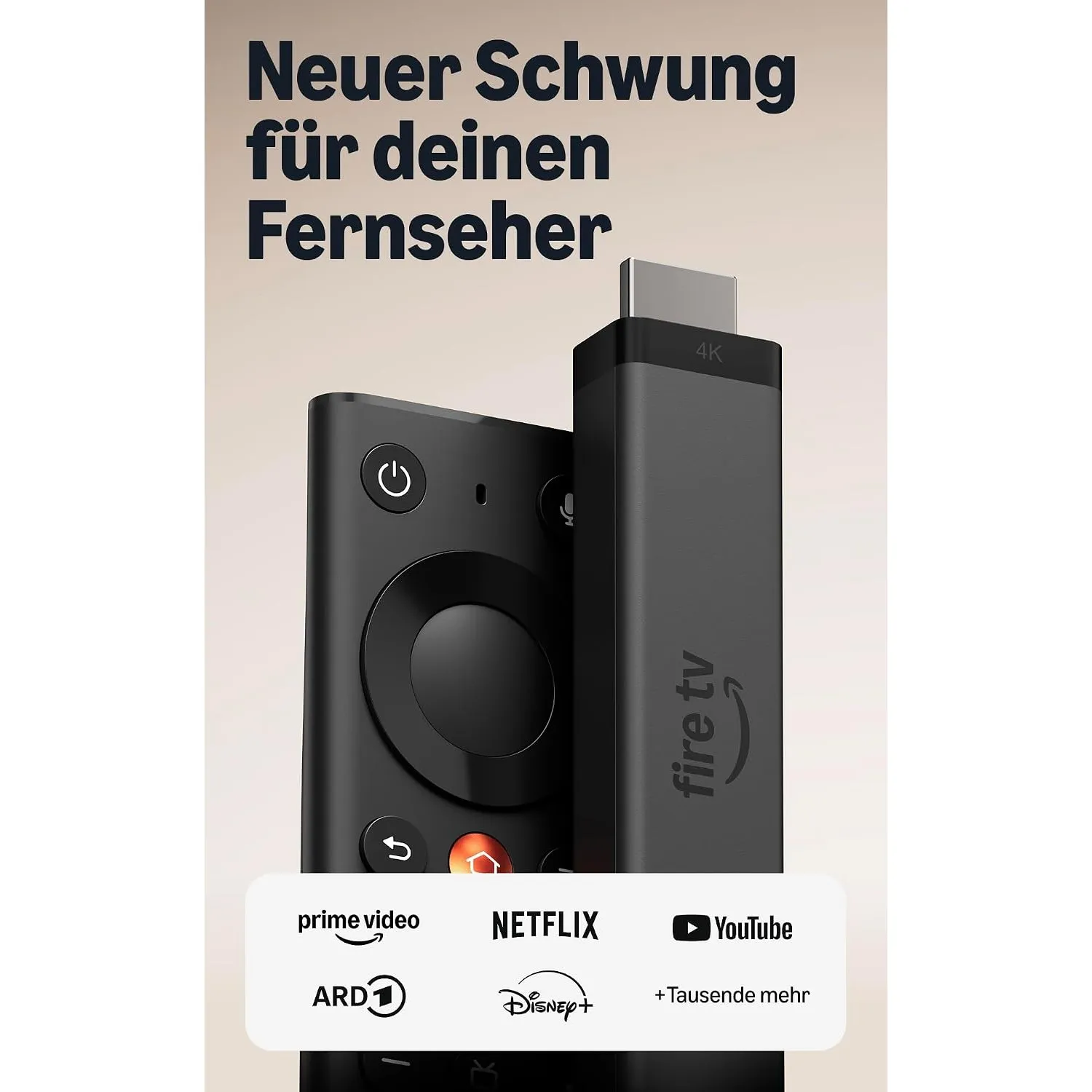 Amazon Fire TV Stick 4K (neueste Generation), einfaches 4K-Streaming, neue Fire TV-Fernbedienung, alle Apps an einem Or…
