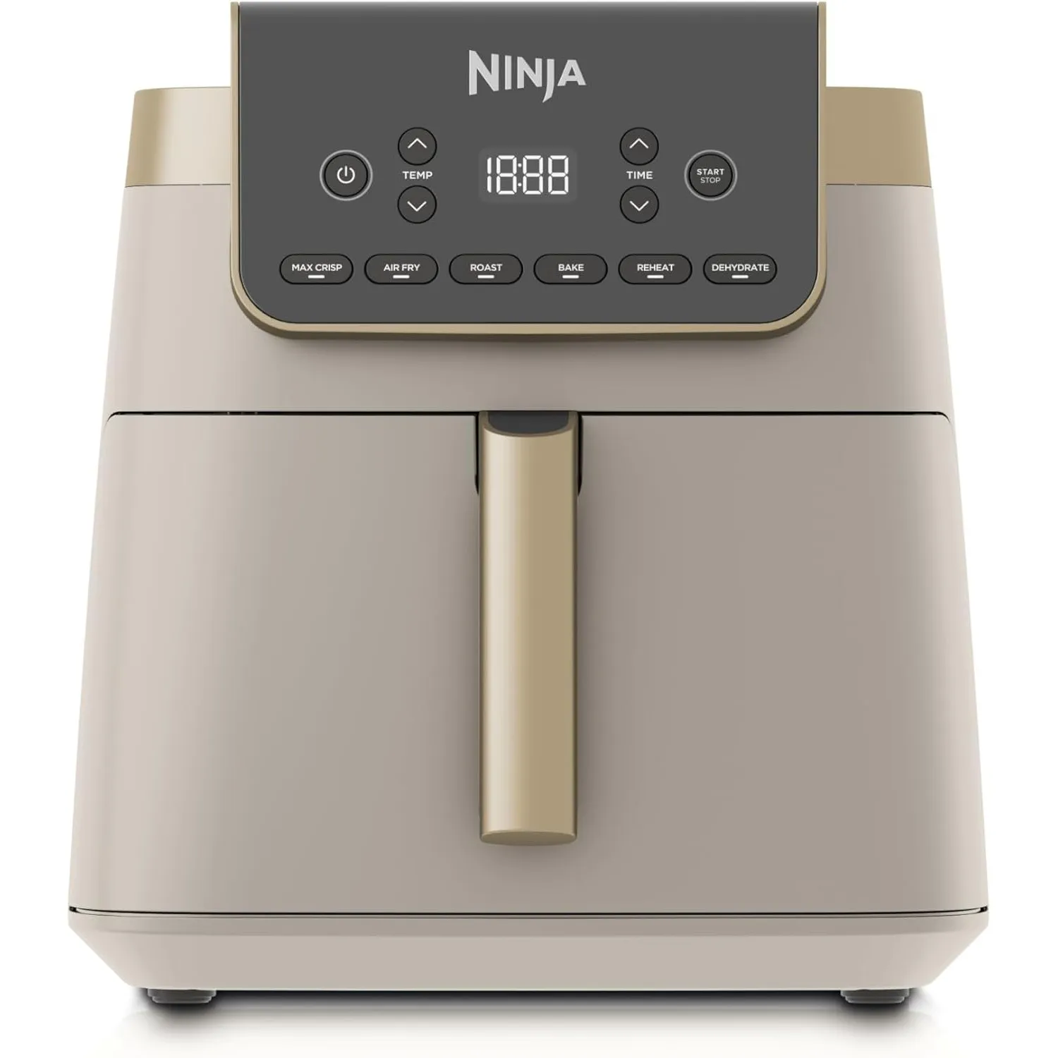 Ninja Heißluftfritteuse MAX PRO, 6,2 L, Antihaftbeschichtung, Stone Gold