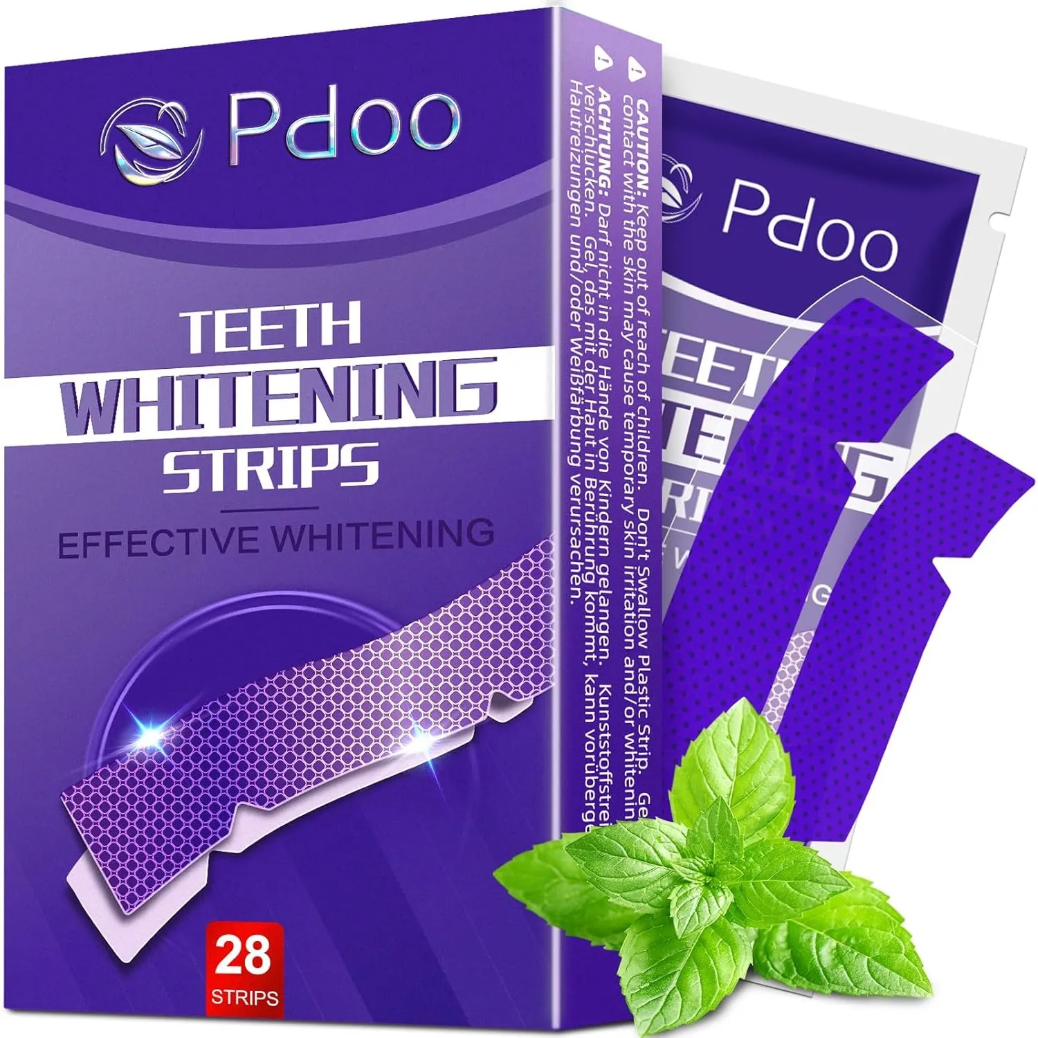 Purple Whitening Strips 28 Strips for 14 Uses | Effective zahnaufhellung in 7 Days | Bleaching Zähne that Enamel-Safe, …