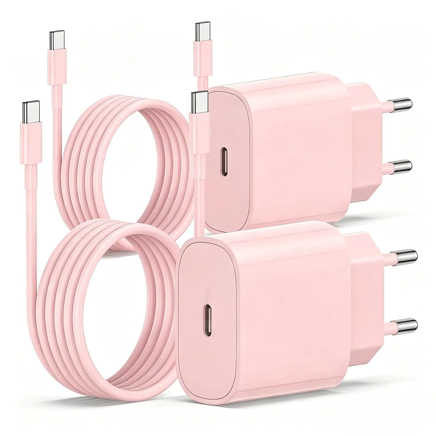 2Pack USB C Ladegerät Ladekabel für iPhone 18/17/17 Pro/16e/16 Pro Max/15 Pro/15 Plus, Duo, iPad, MacBook, Samsung, 20W…