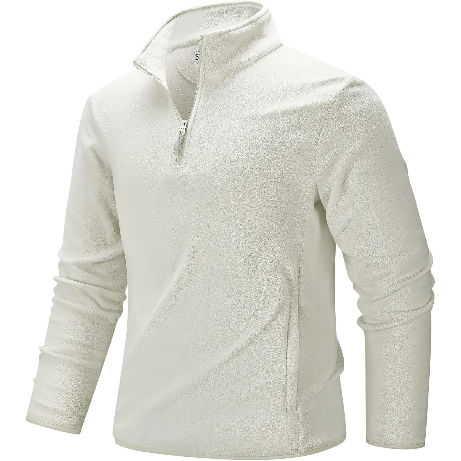 33,000ft Herren Fleecepullover Half-Zip Fleece Pullover mit 2 Taschen