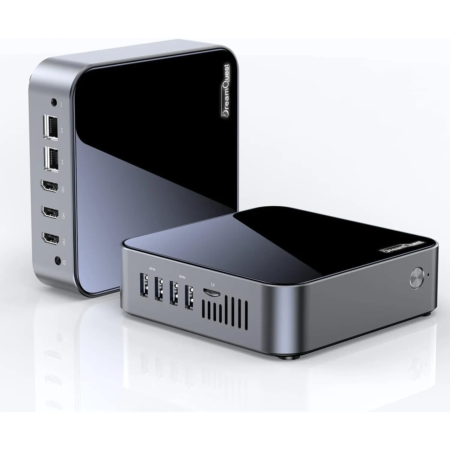 DreamQuest Mini PC Windows 11 Pro, Intel 12. Gen N95 (bis zu 3,4 GHz), 16GB DDR4 512GB M.2 SSD Mini Desktop Computer, 4…